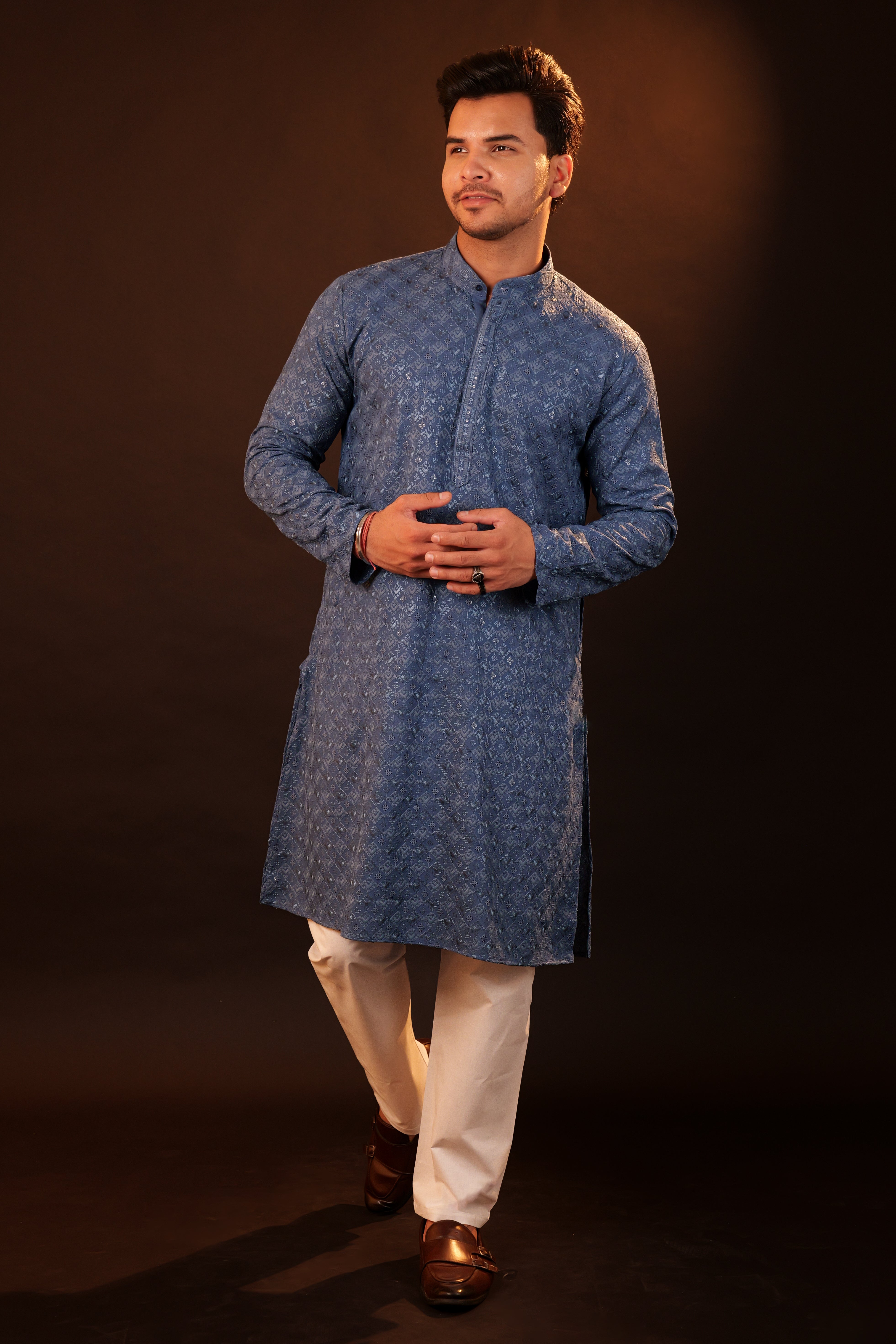 Kurta Pajama Set - blue