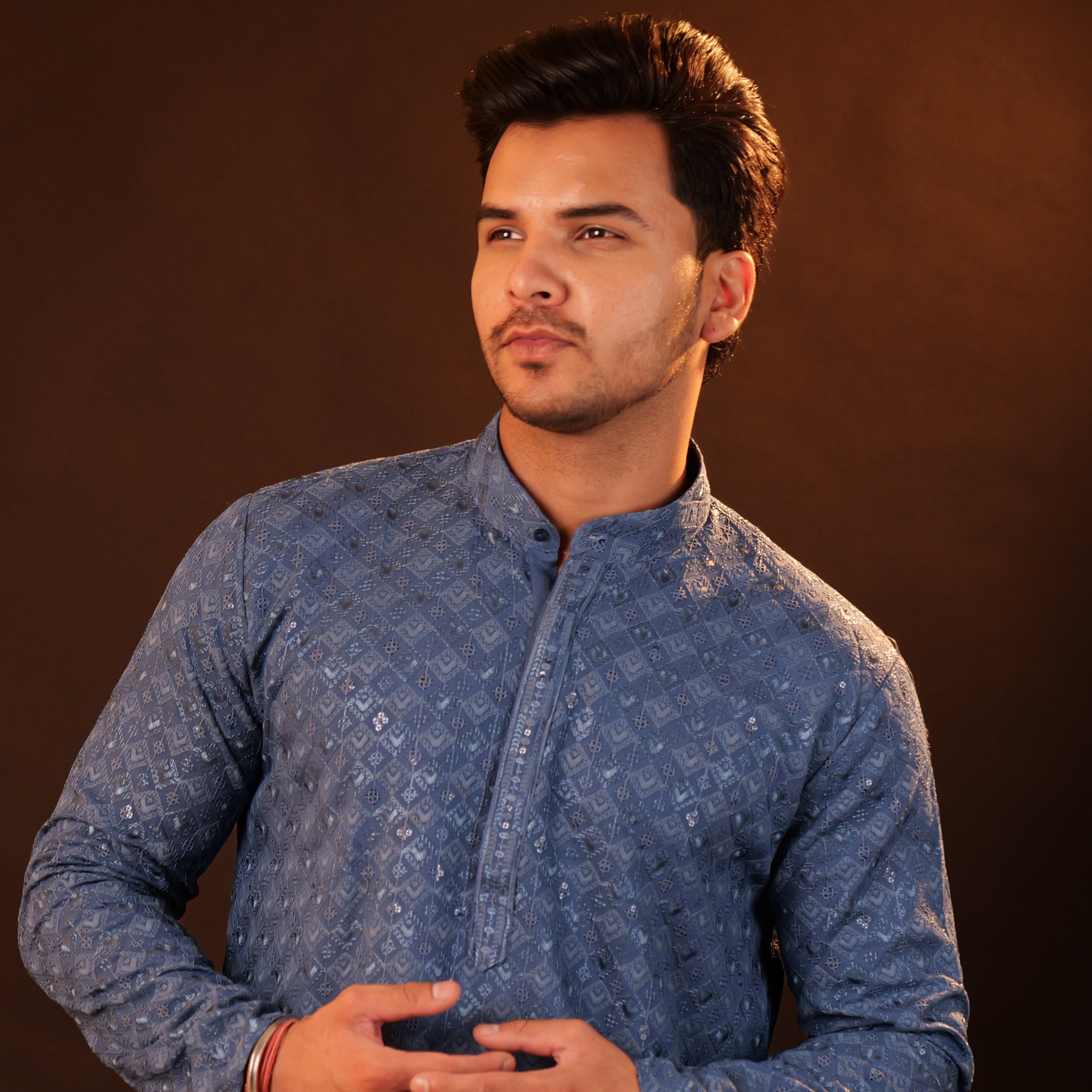 Kurta Pajama Set - blue