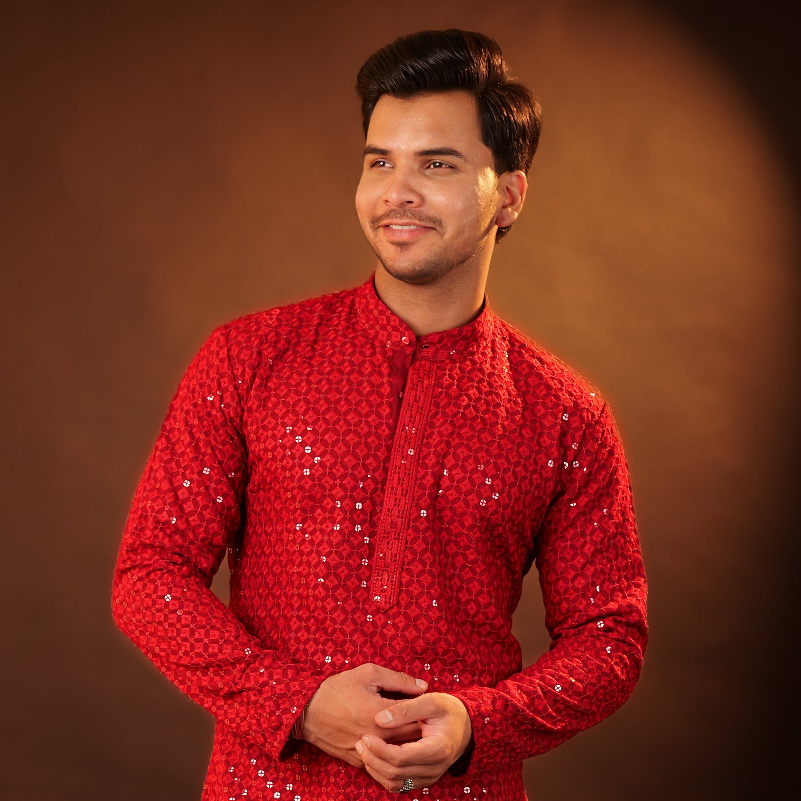 Kurta Pajama Set - Red