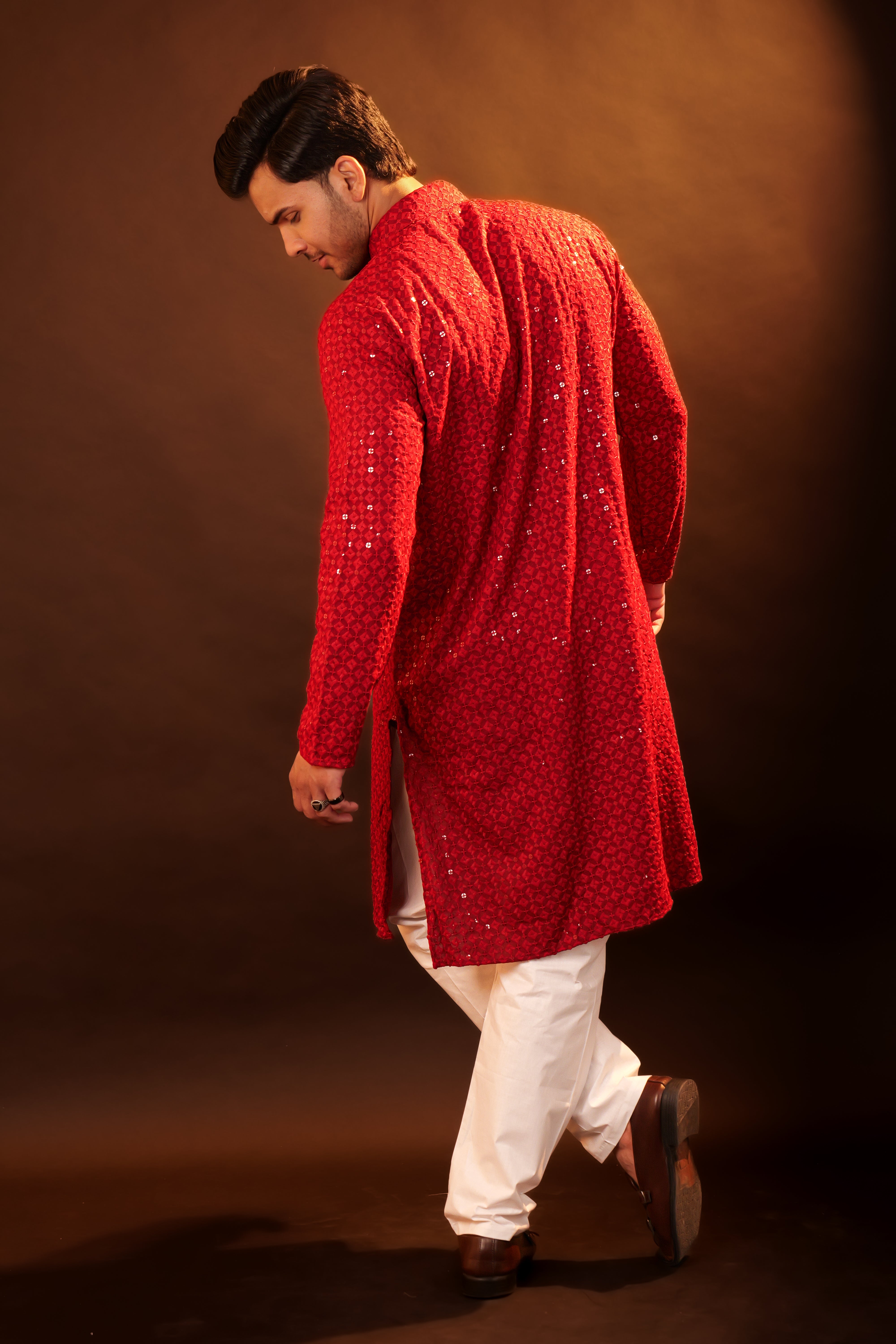 Kurta Pajama Set - Red