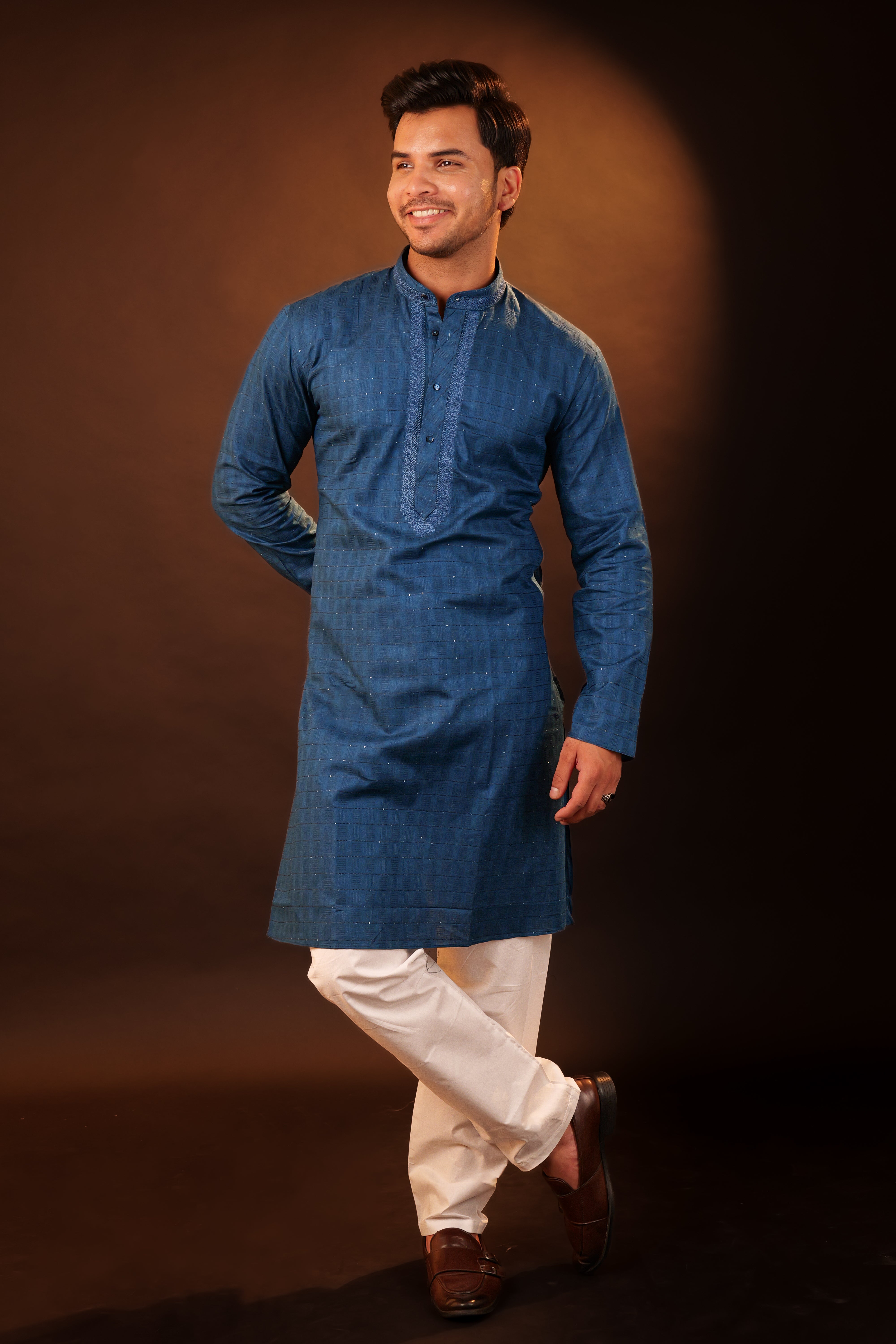 Kurta Pajama Set - blue