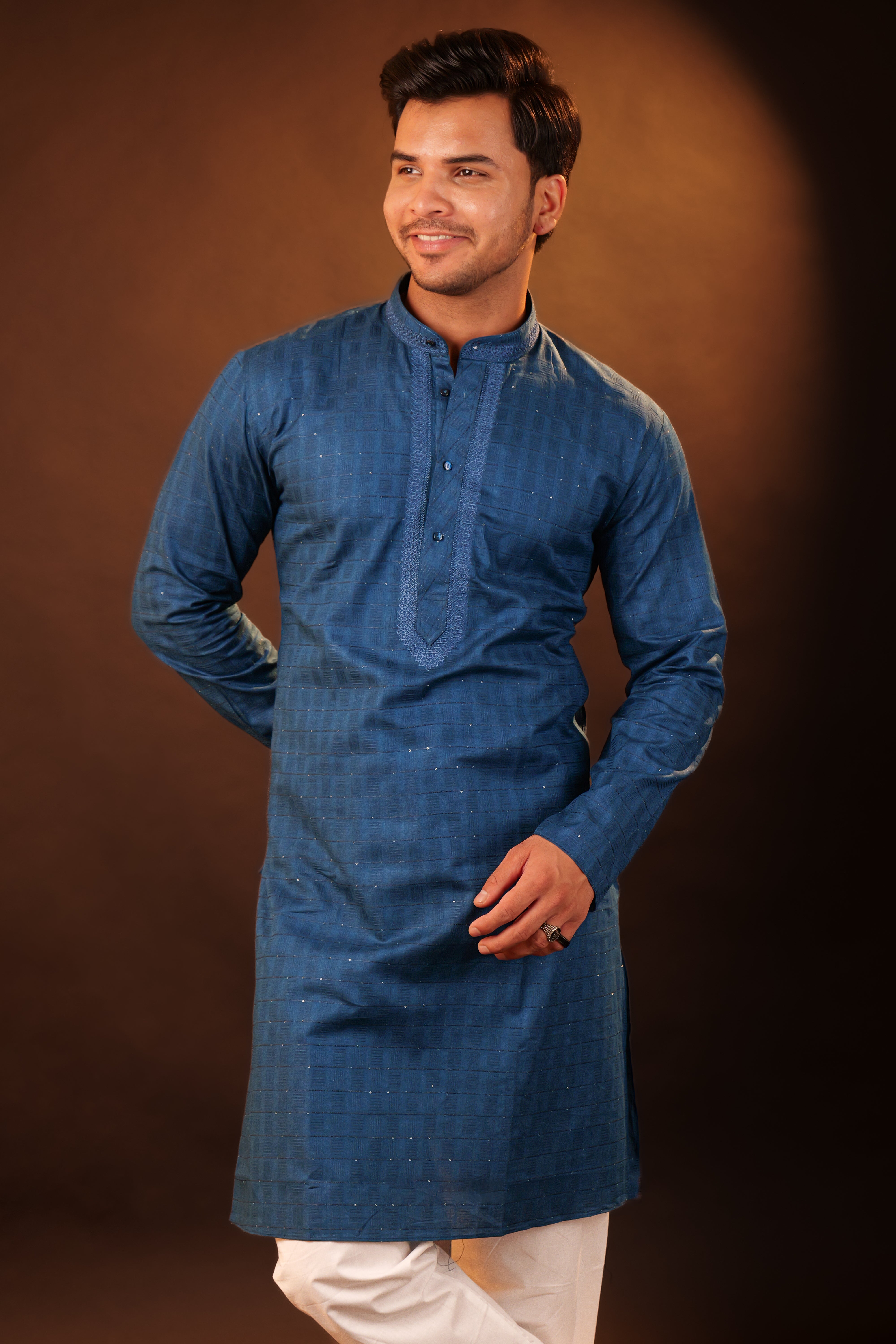 Kurta Pajama Set - blue