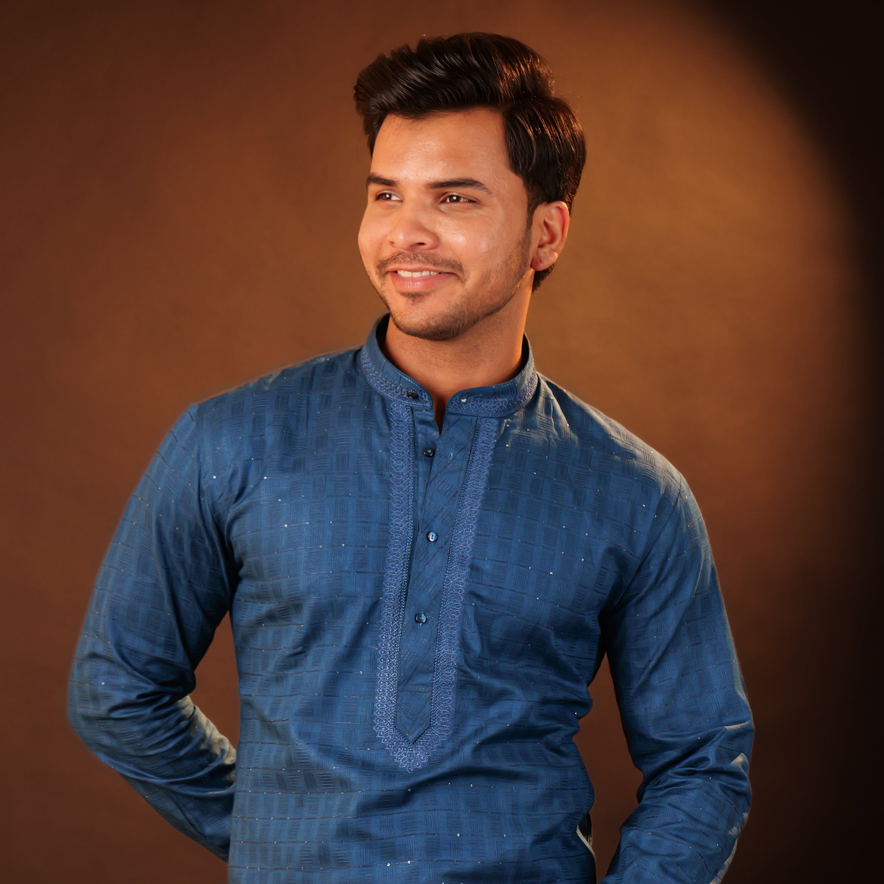 Kurta Pajama Set - blue