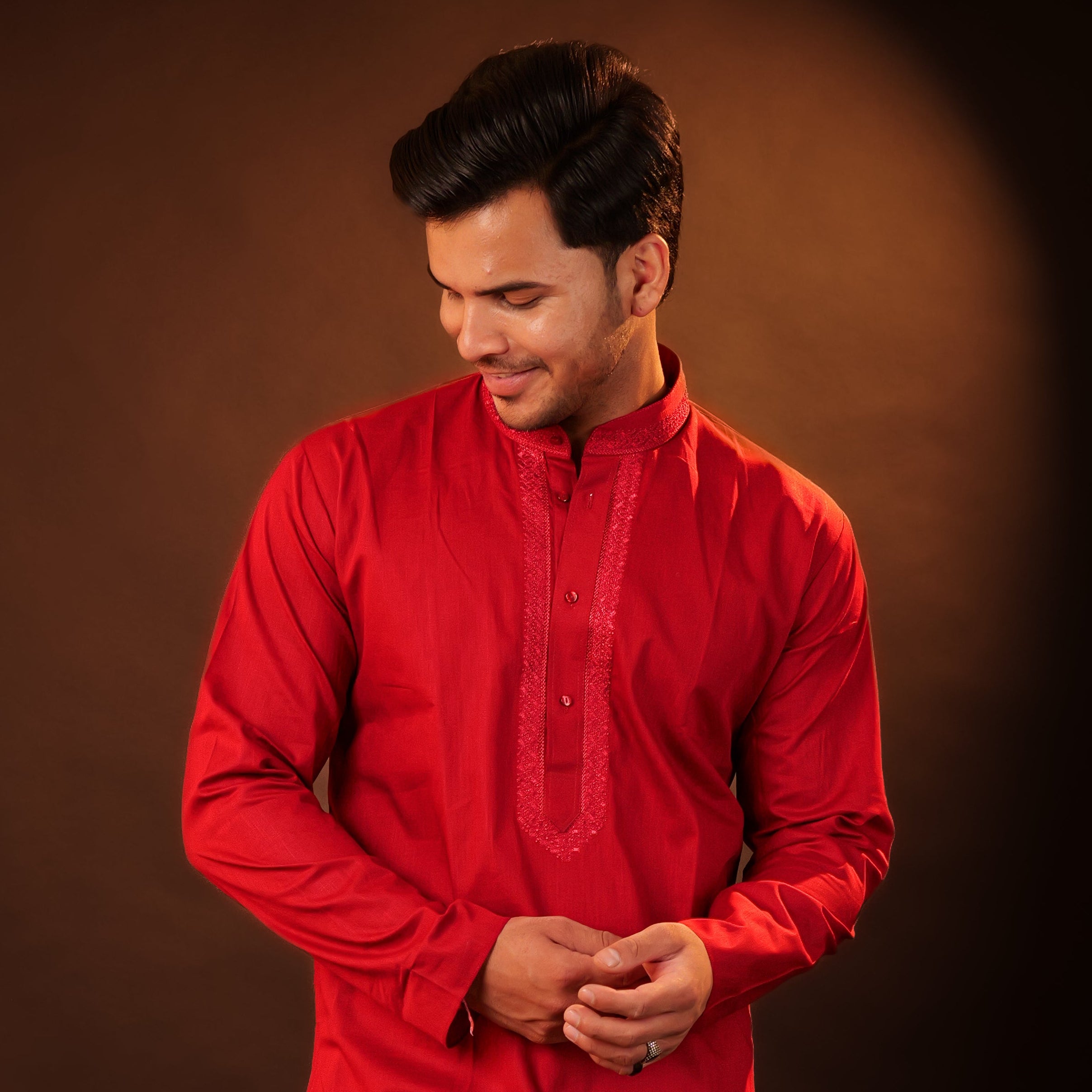 Kurta Pajama Set - red