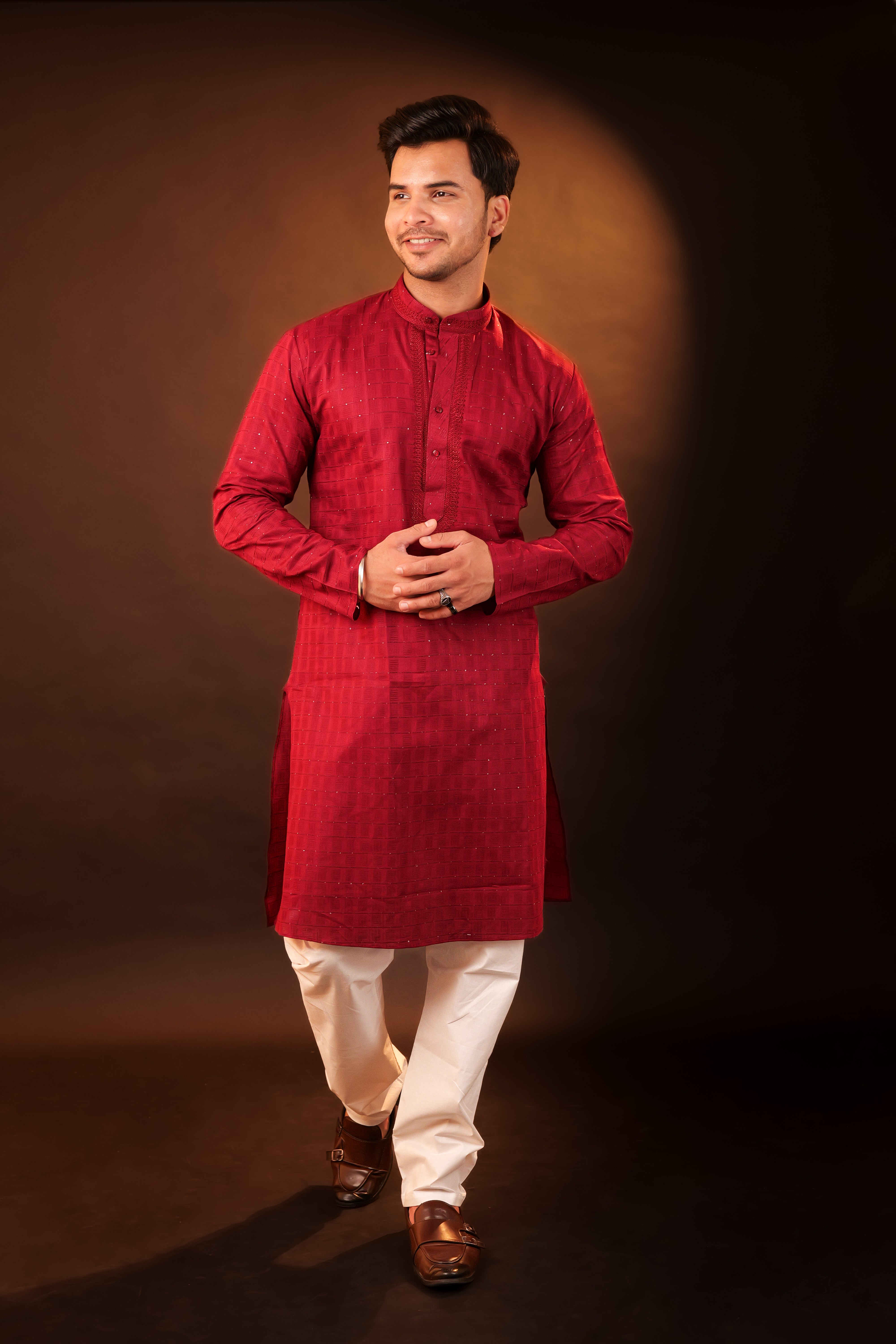 Kurta Pajama Set - red
