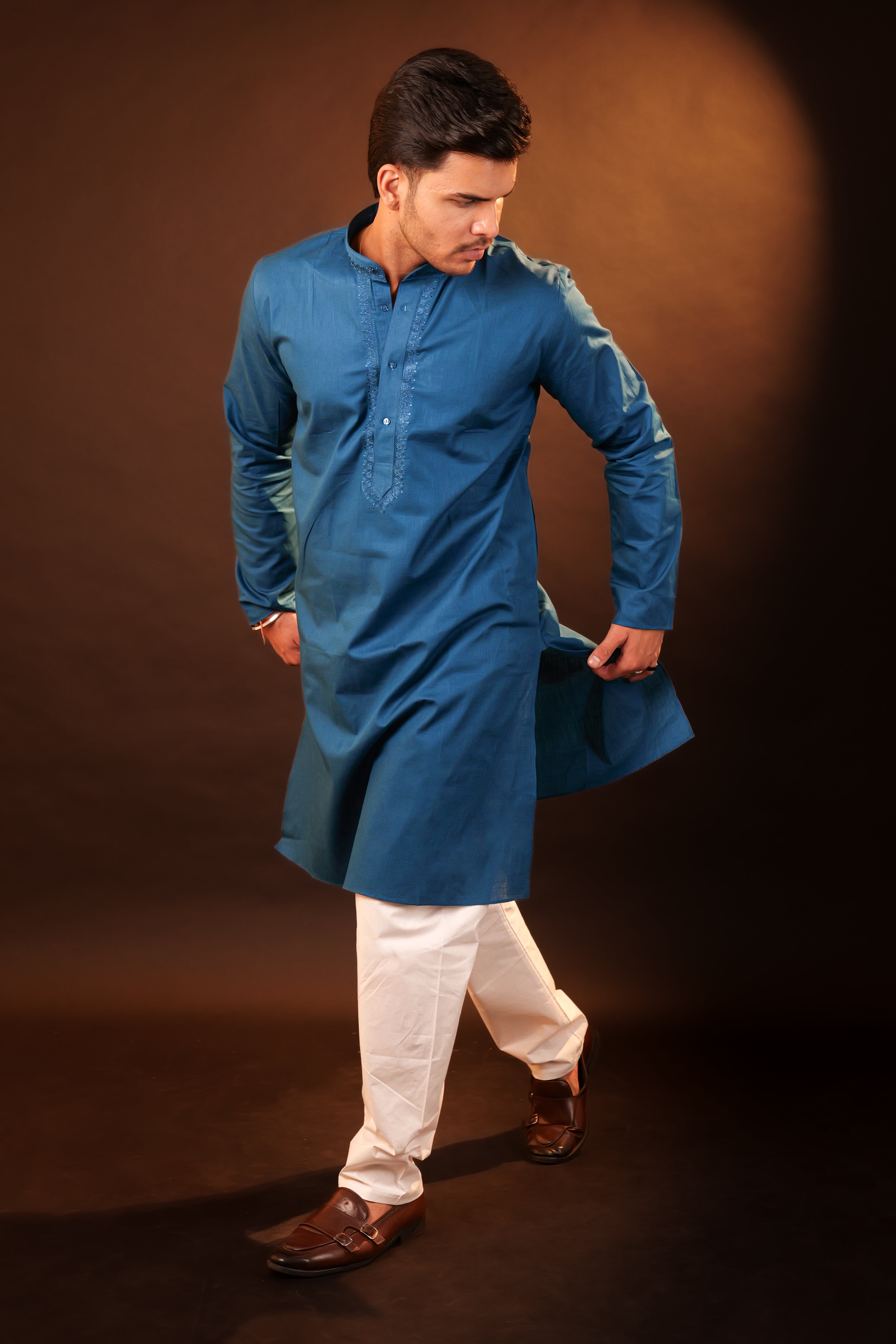 Kurta Pajama Set - blue