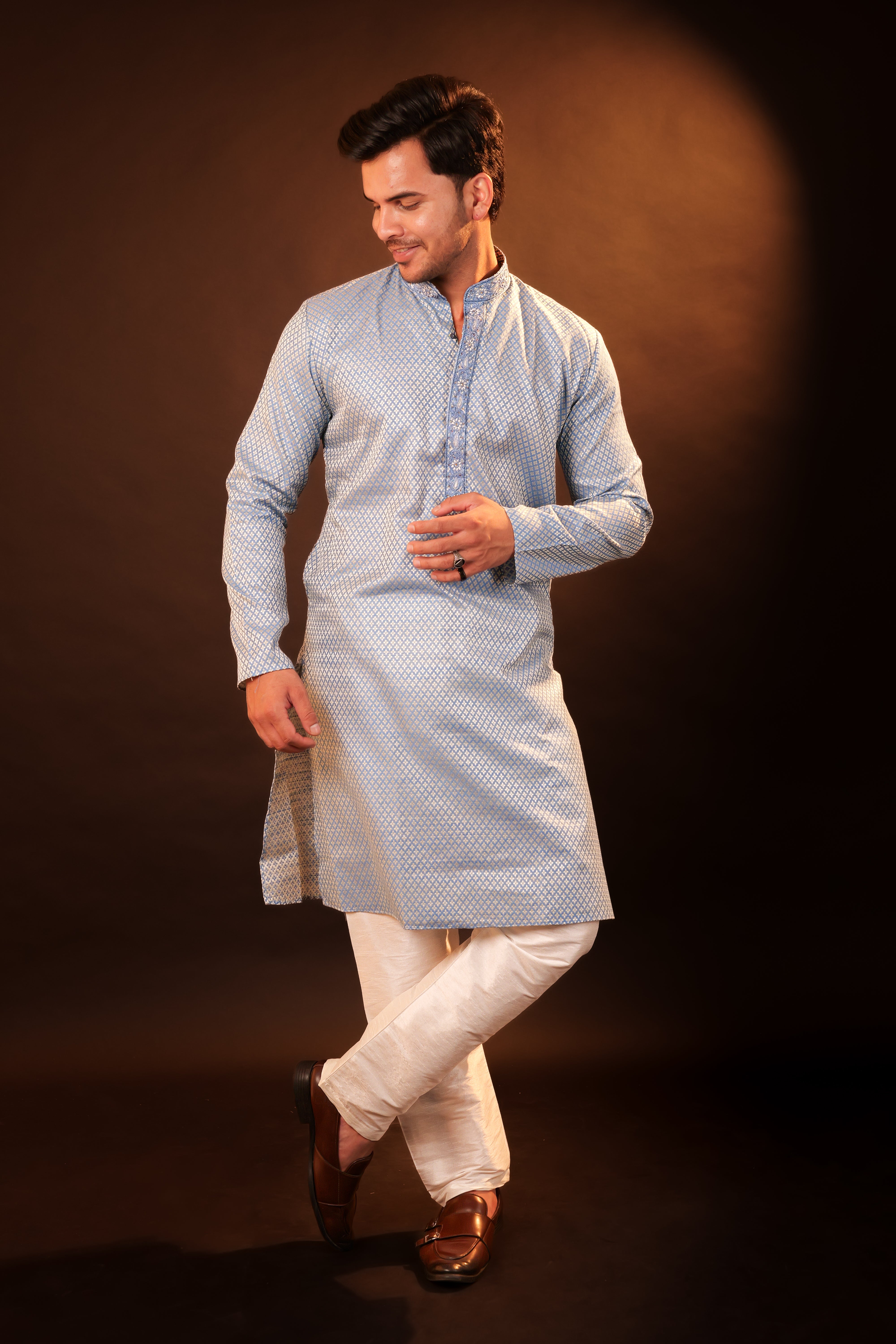 Kurta Pajama Set - blue
