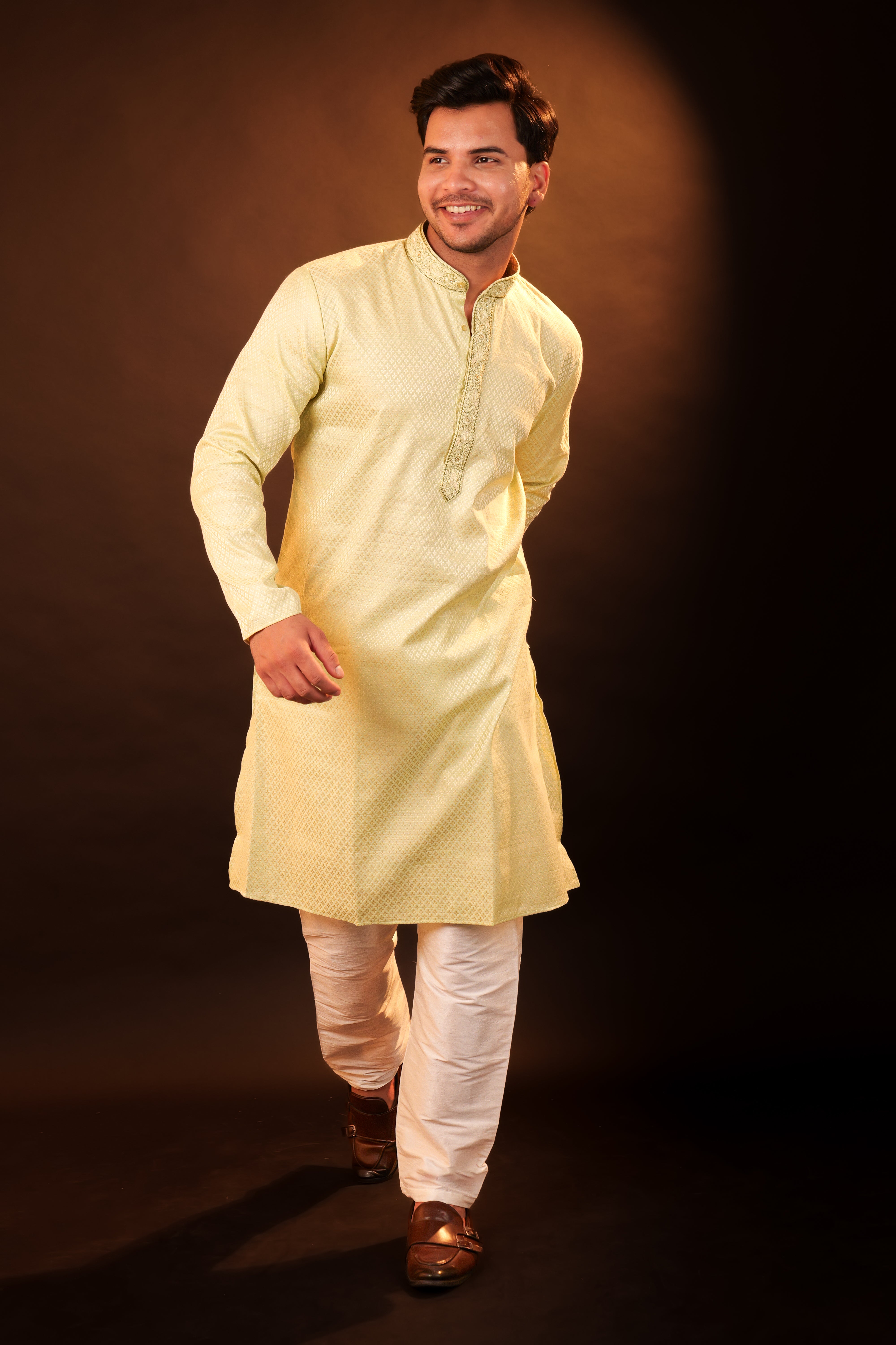 Kurta Pajama Set - pista green
