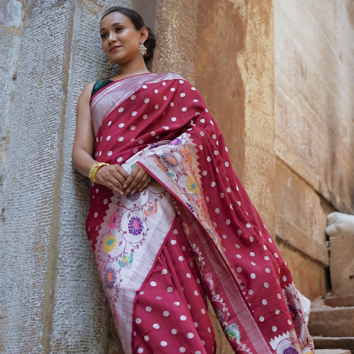 Tussar Georgette Saree