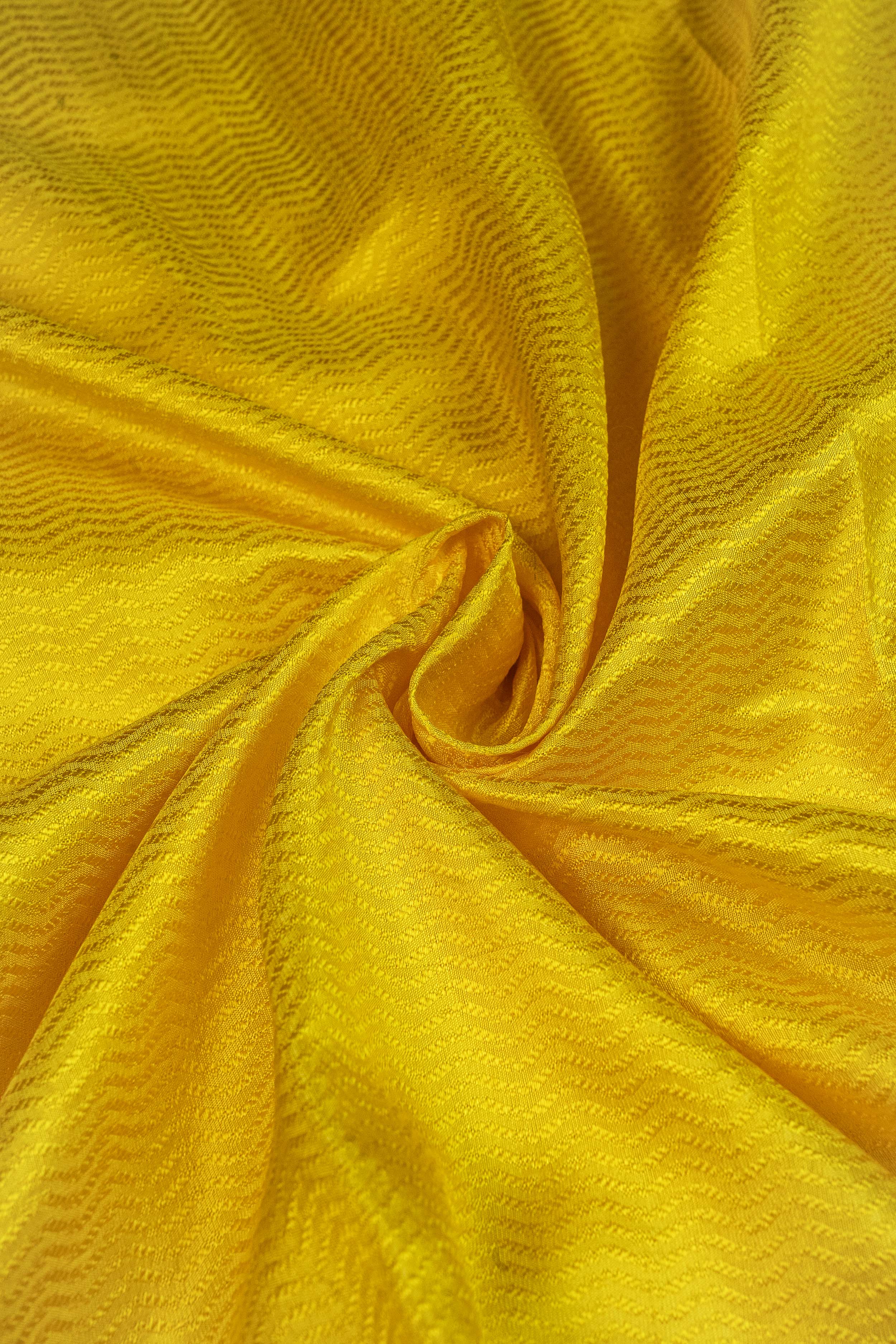 Banarasi Katan Silk Velvet Meena Saree - yellow