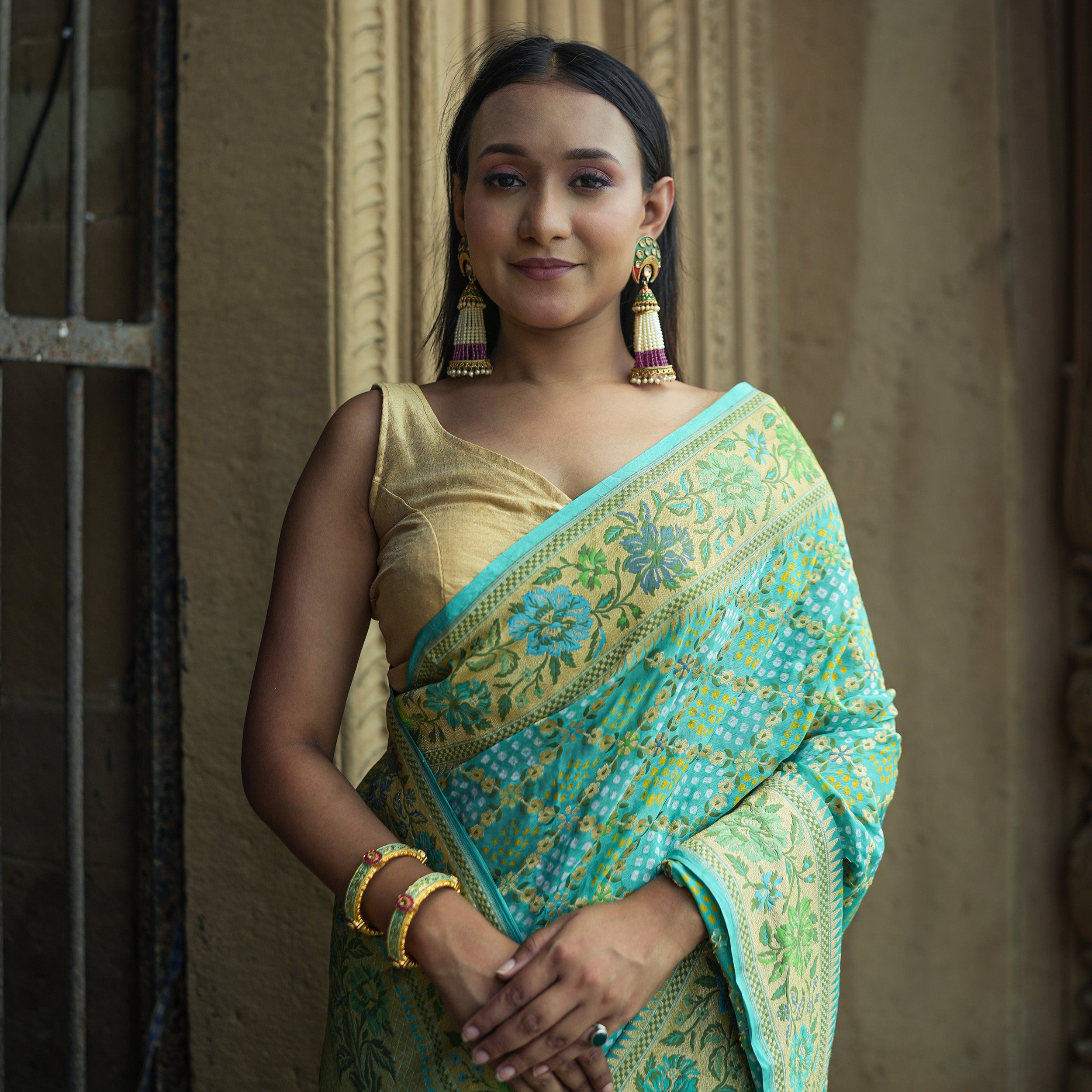 Designer Rai Bandhini Saree