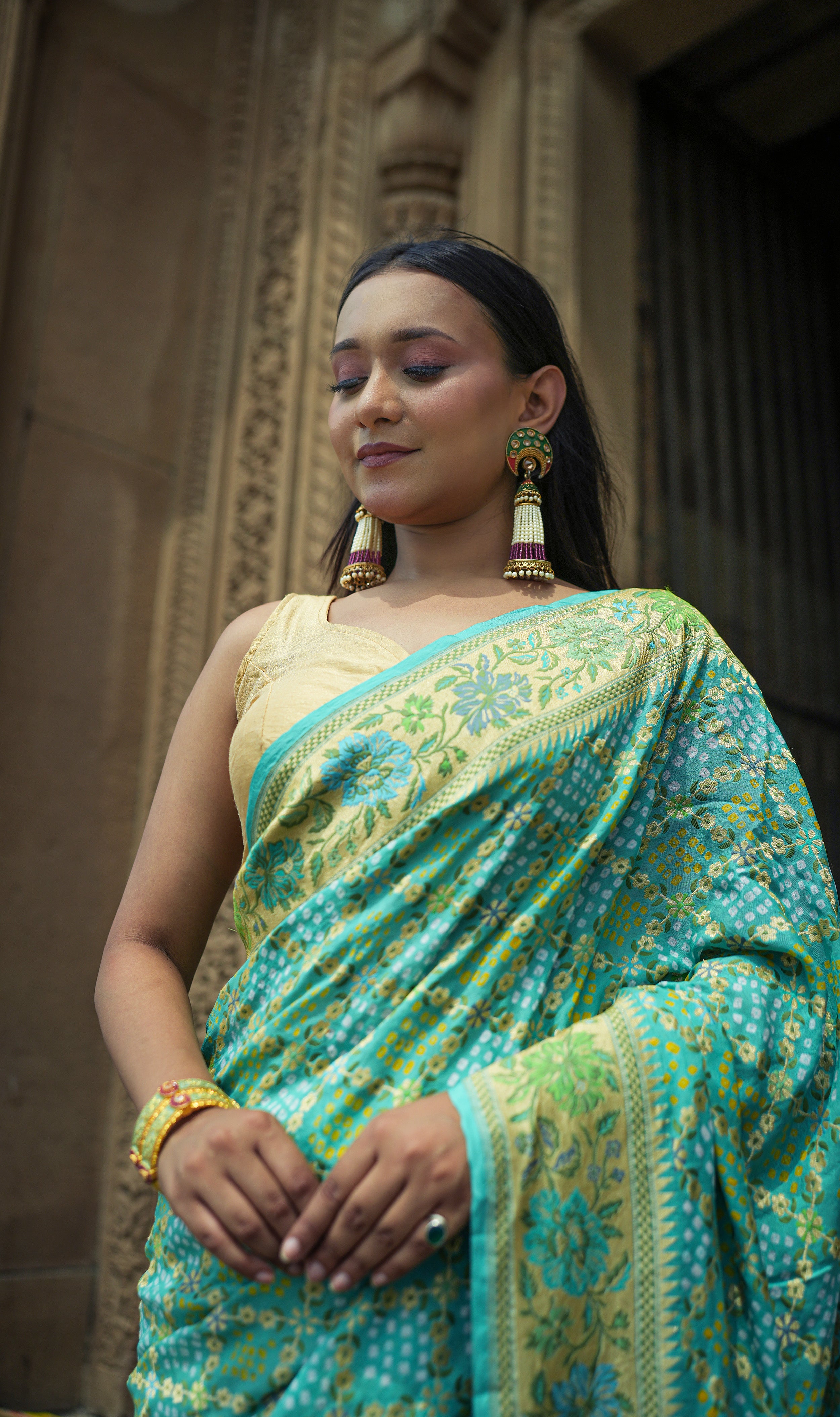 Designer Rai Bandhini Saree