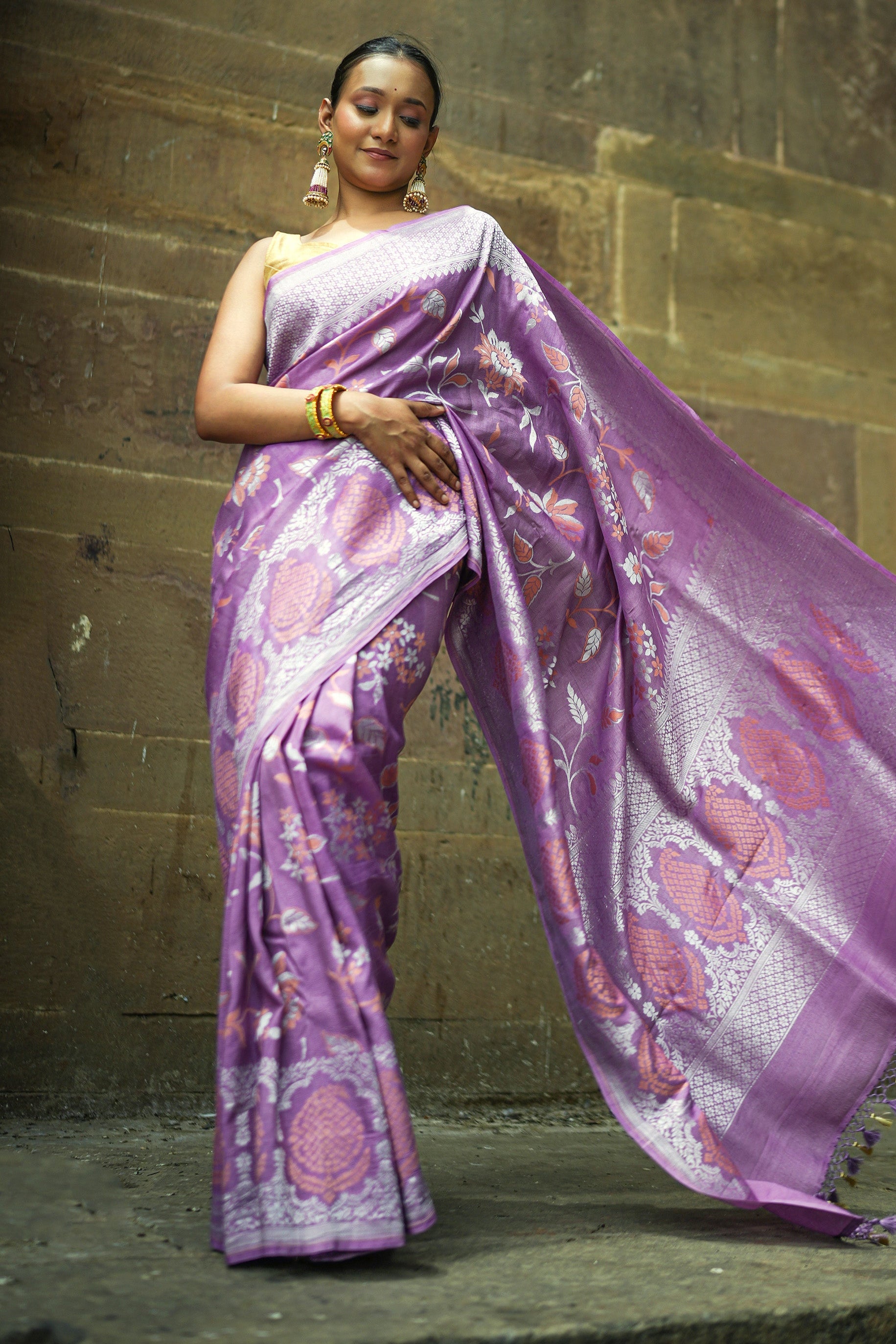 Tussar Georgette Saree