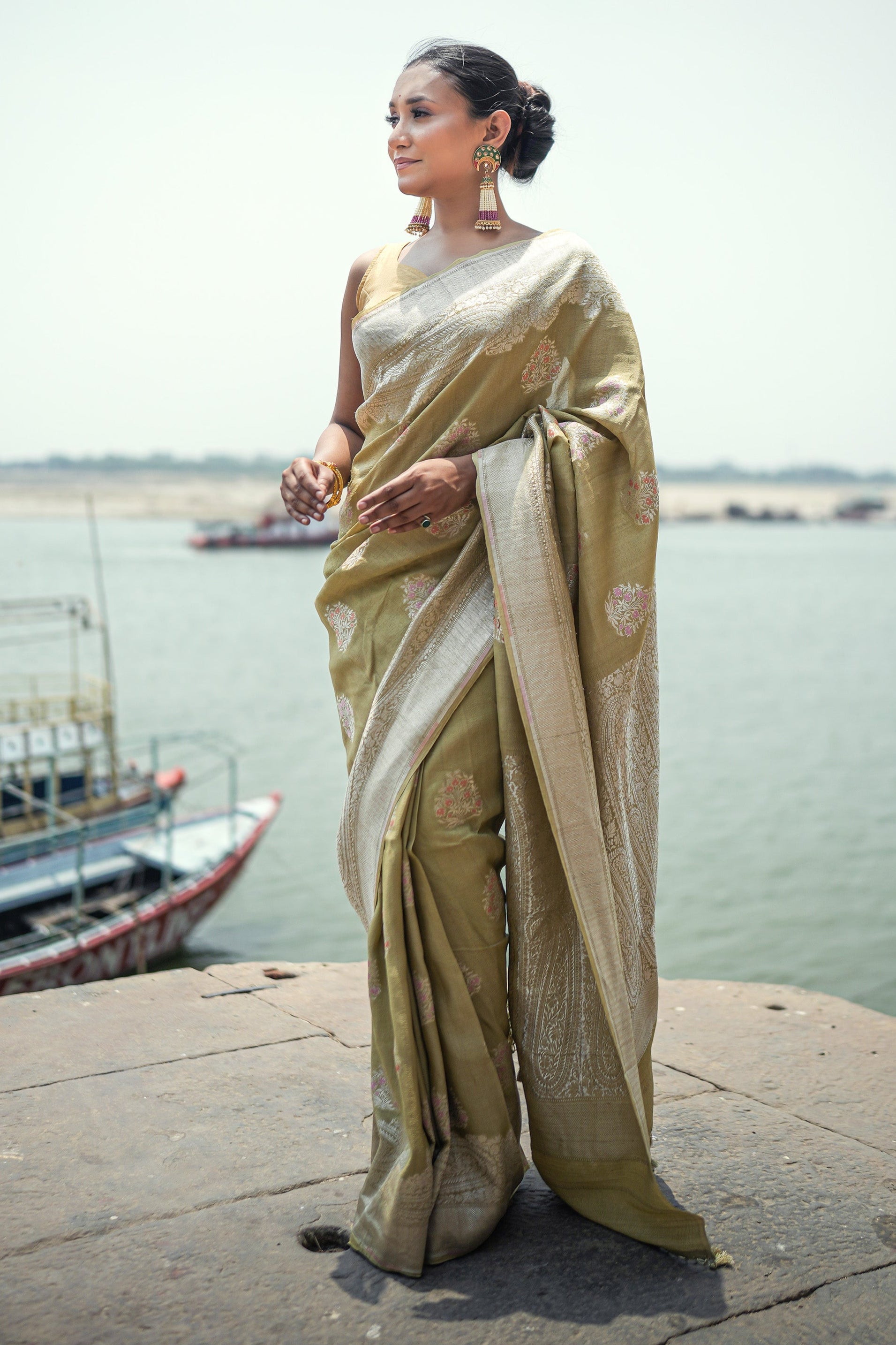 Tussar Georgette Saree