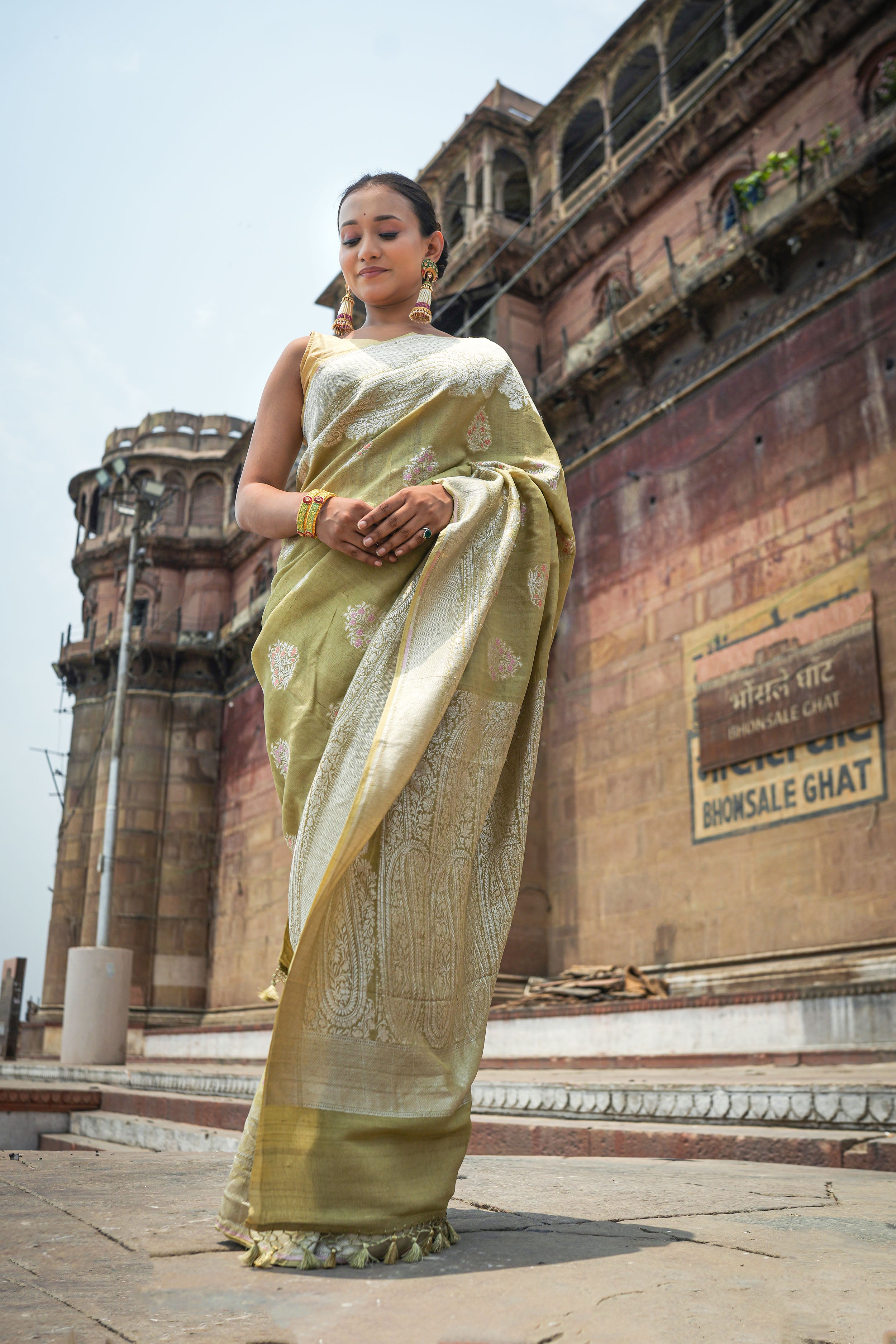 Tussar Georgette Saree