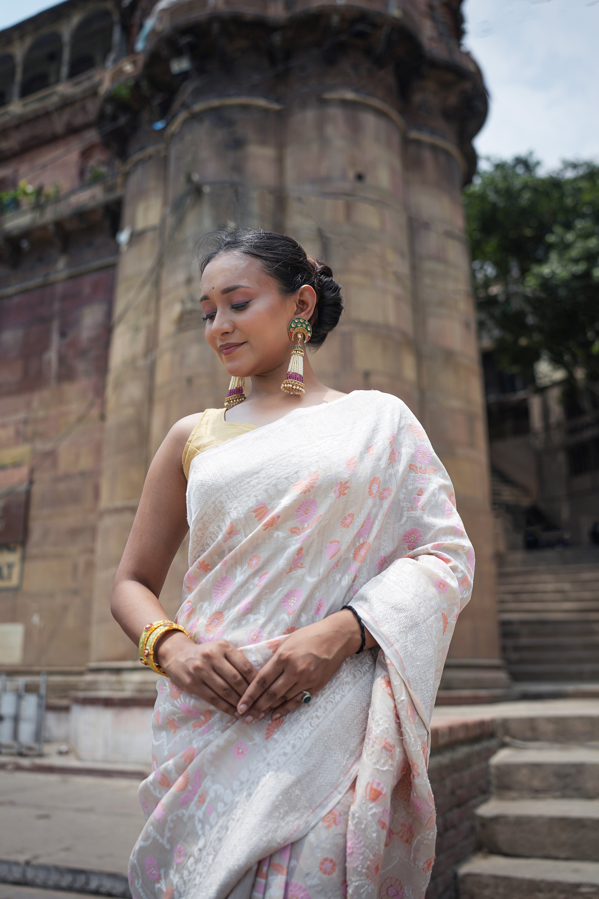 Tussar Georgette Saree