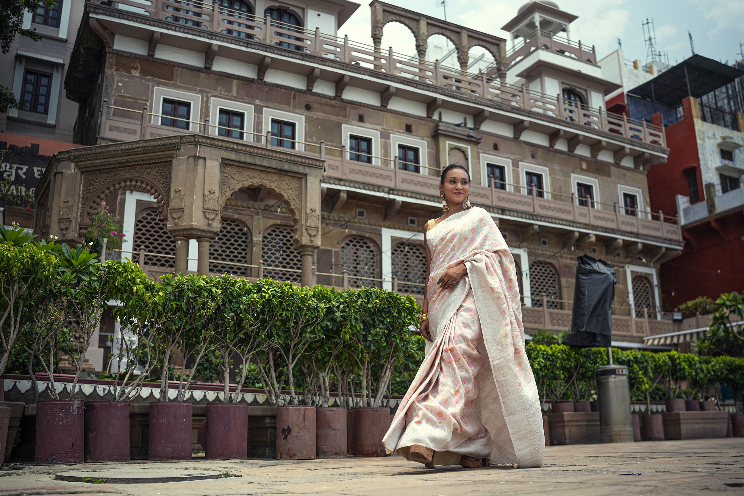 Tussar Georgette Saree