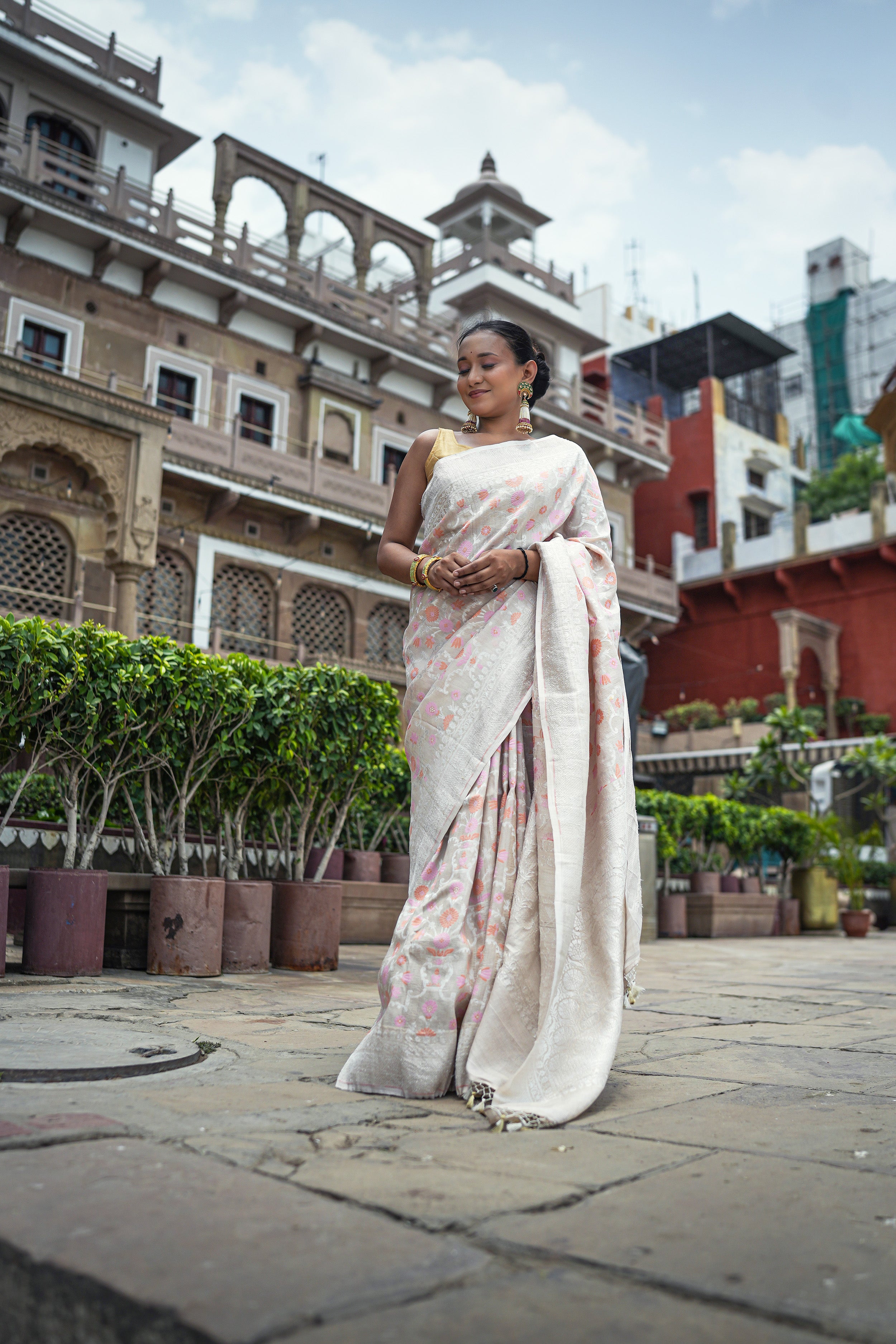 Tussar Georgette Saree