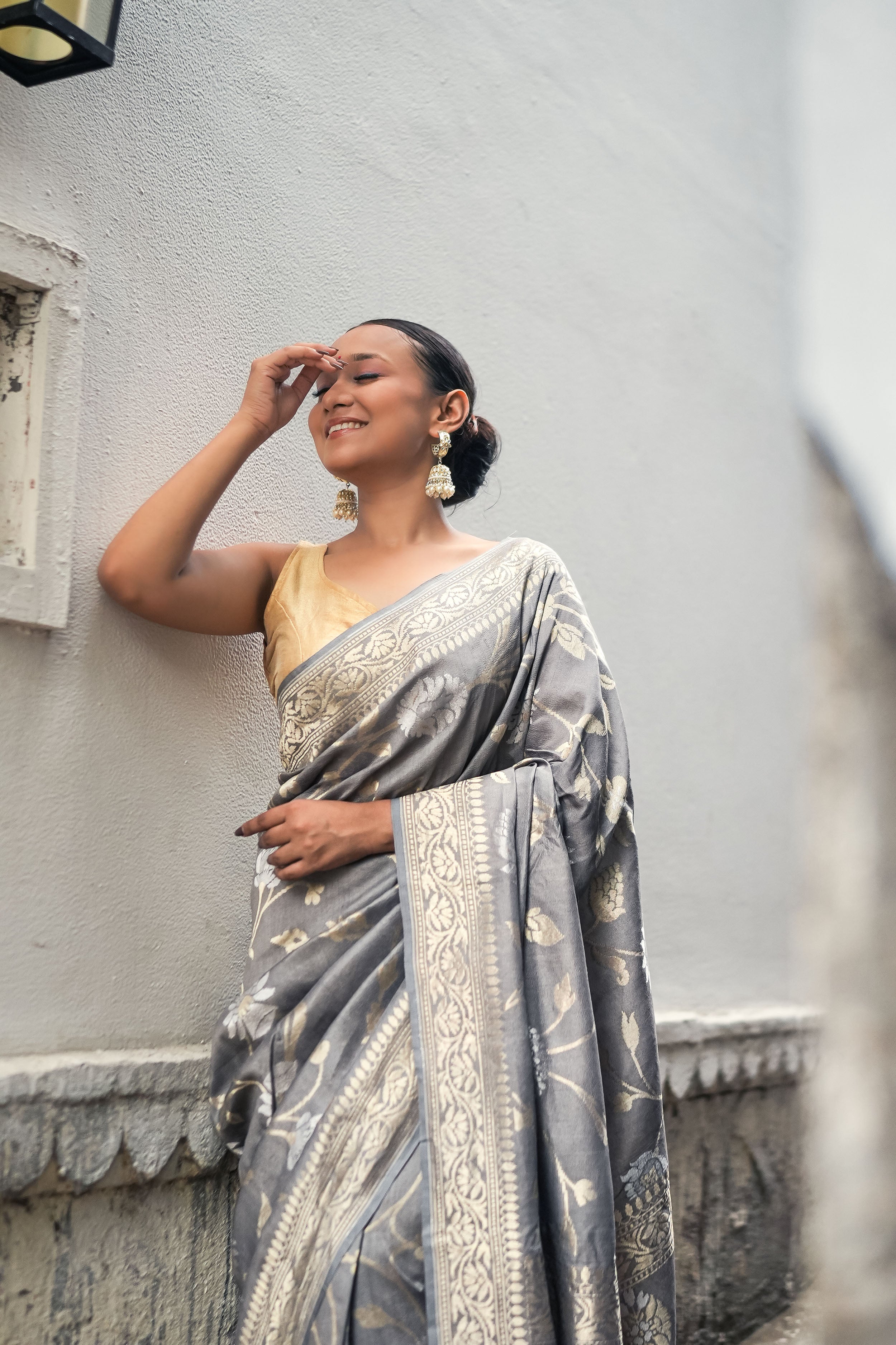 Banarasi Tussar Georgette Saree