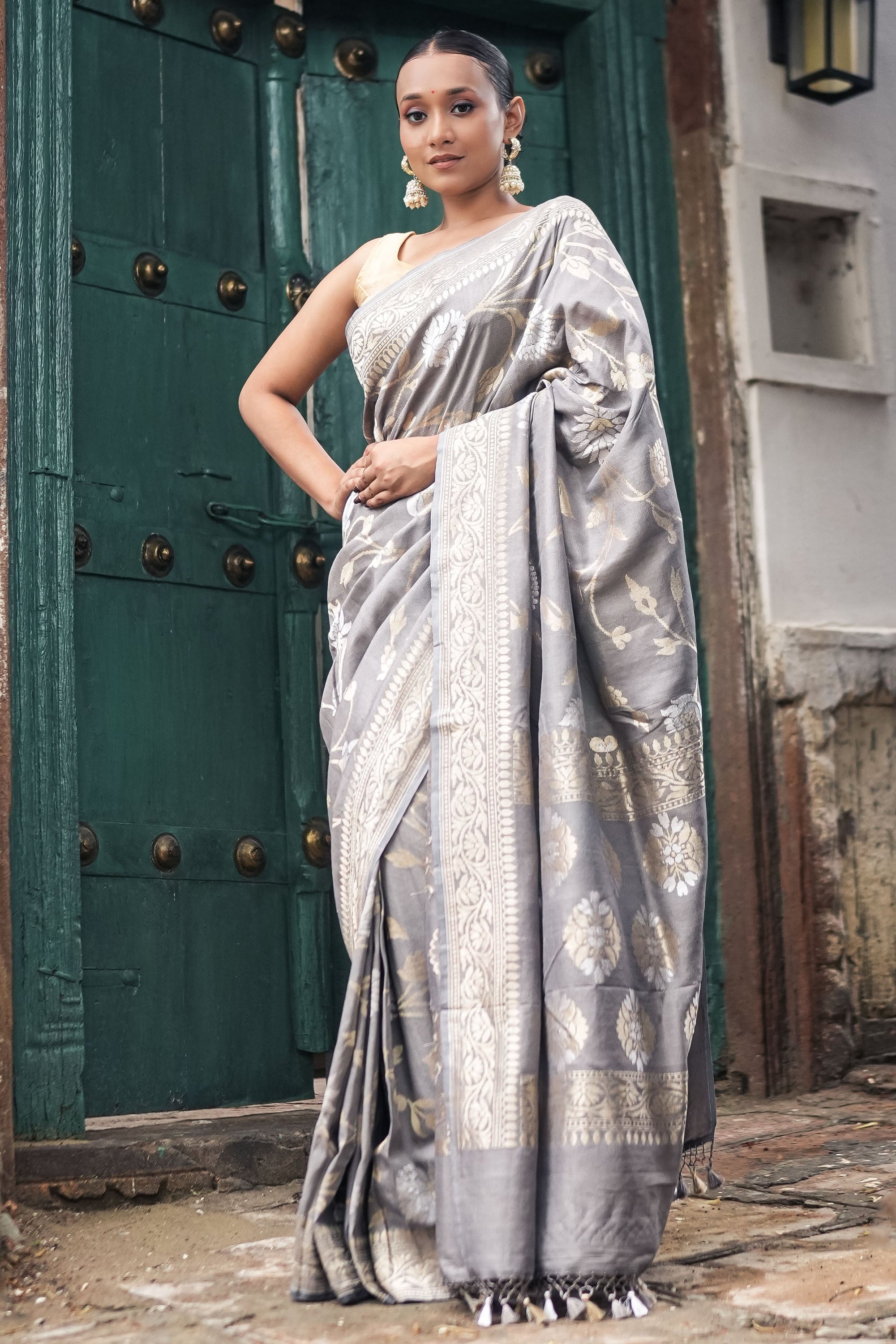 Banarasi Tussar Georgette Saree