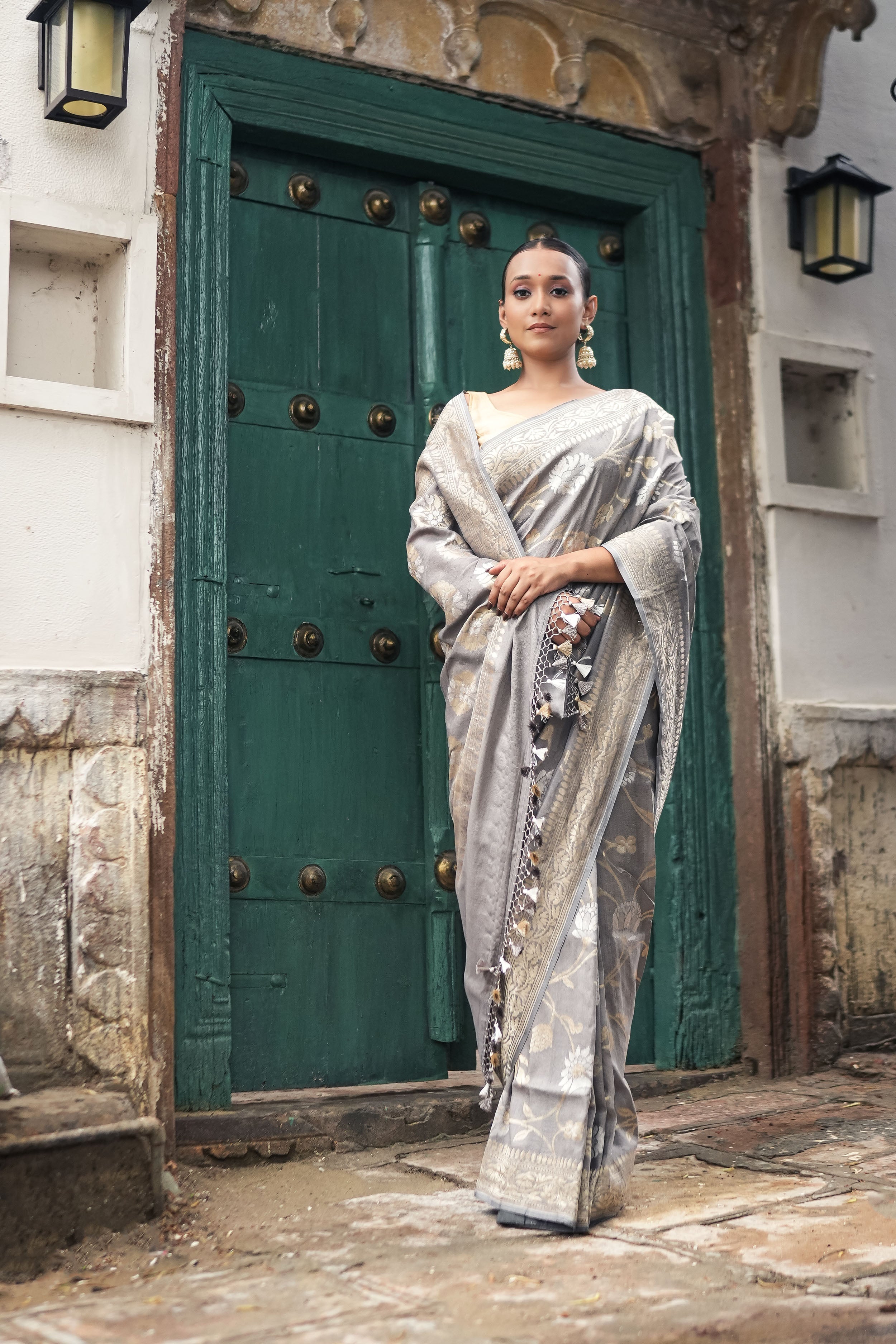 Banarasi Tussar Georgette Saree