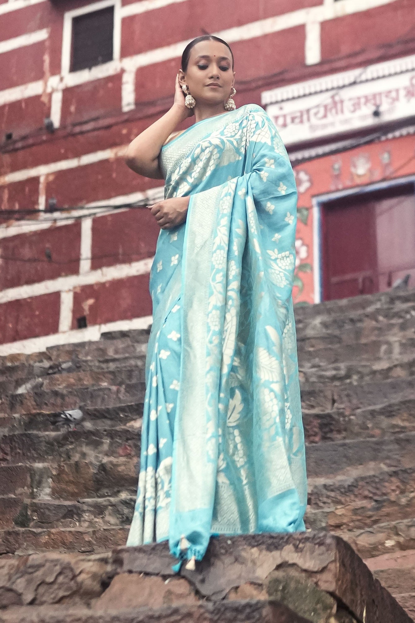 Banarasi Tussar Georgette Saree