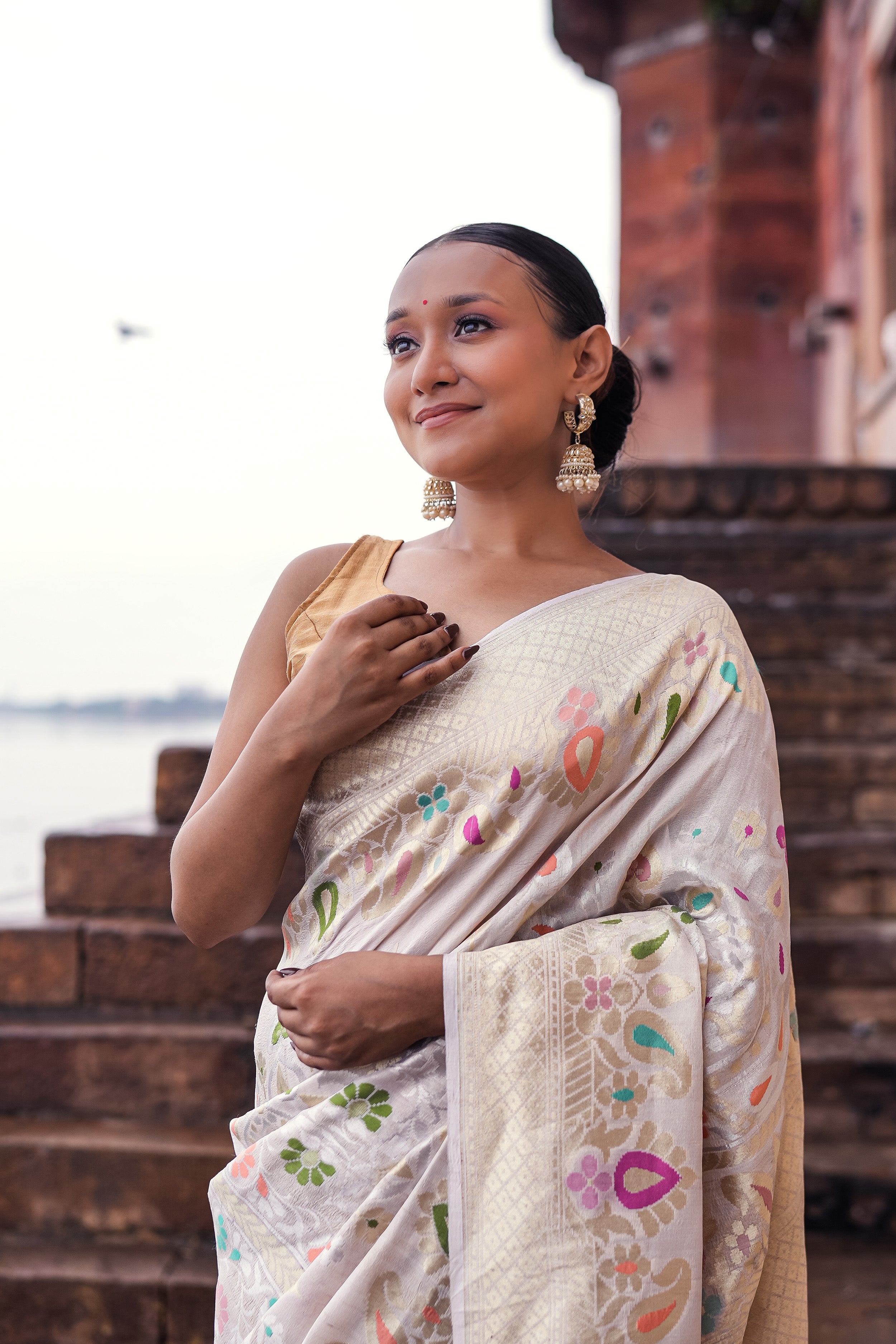 Banarasi Tussar Georgette Saree