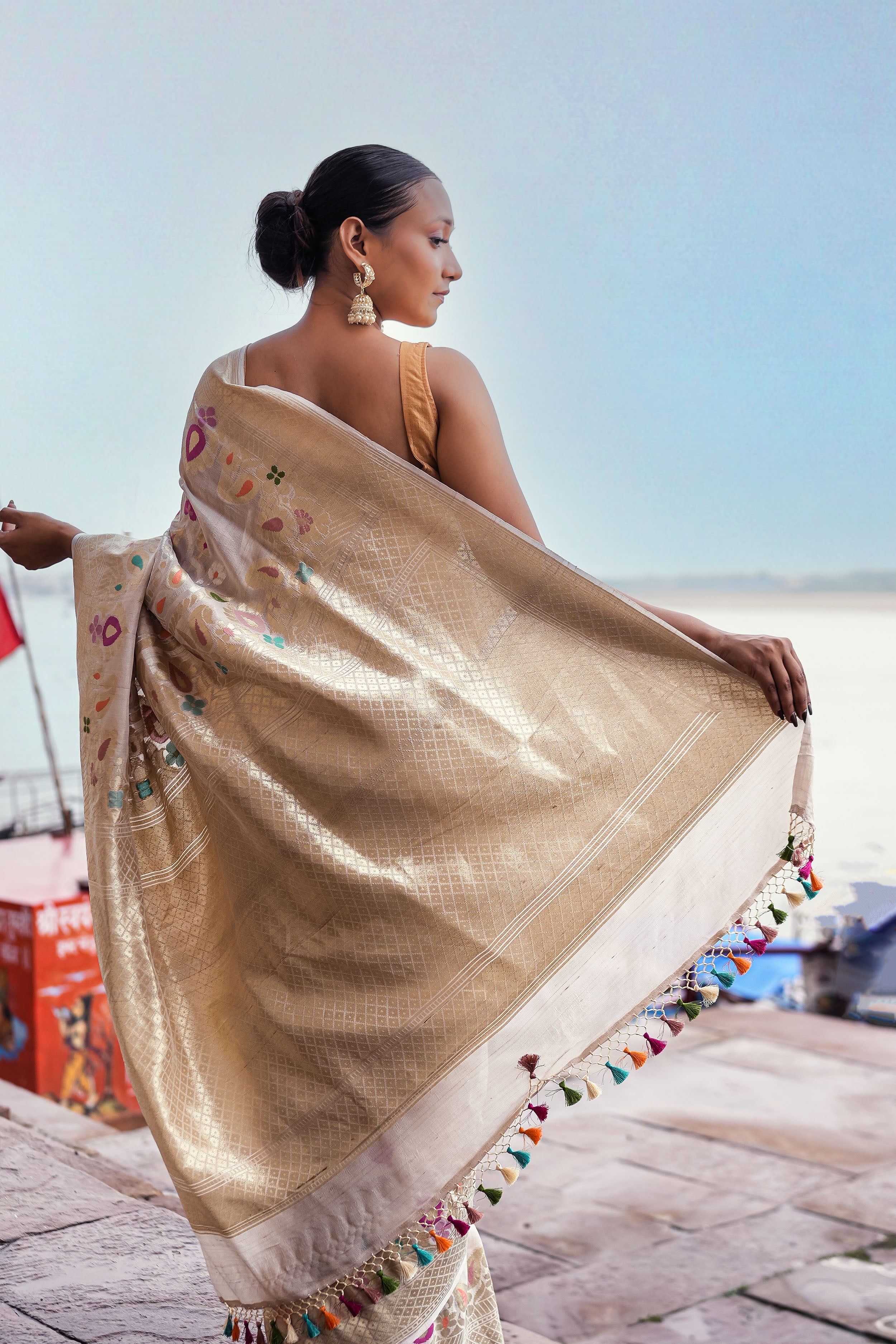 Banarasi Tussar Georgette Saree