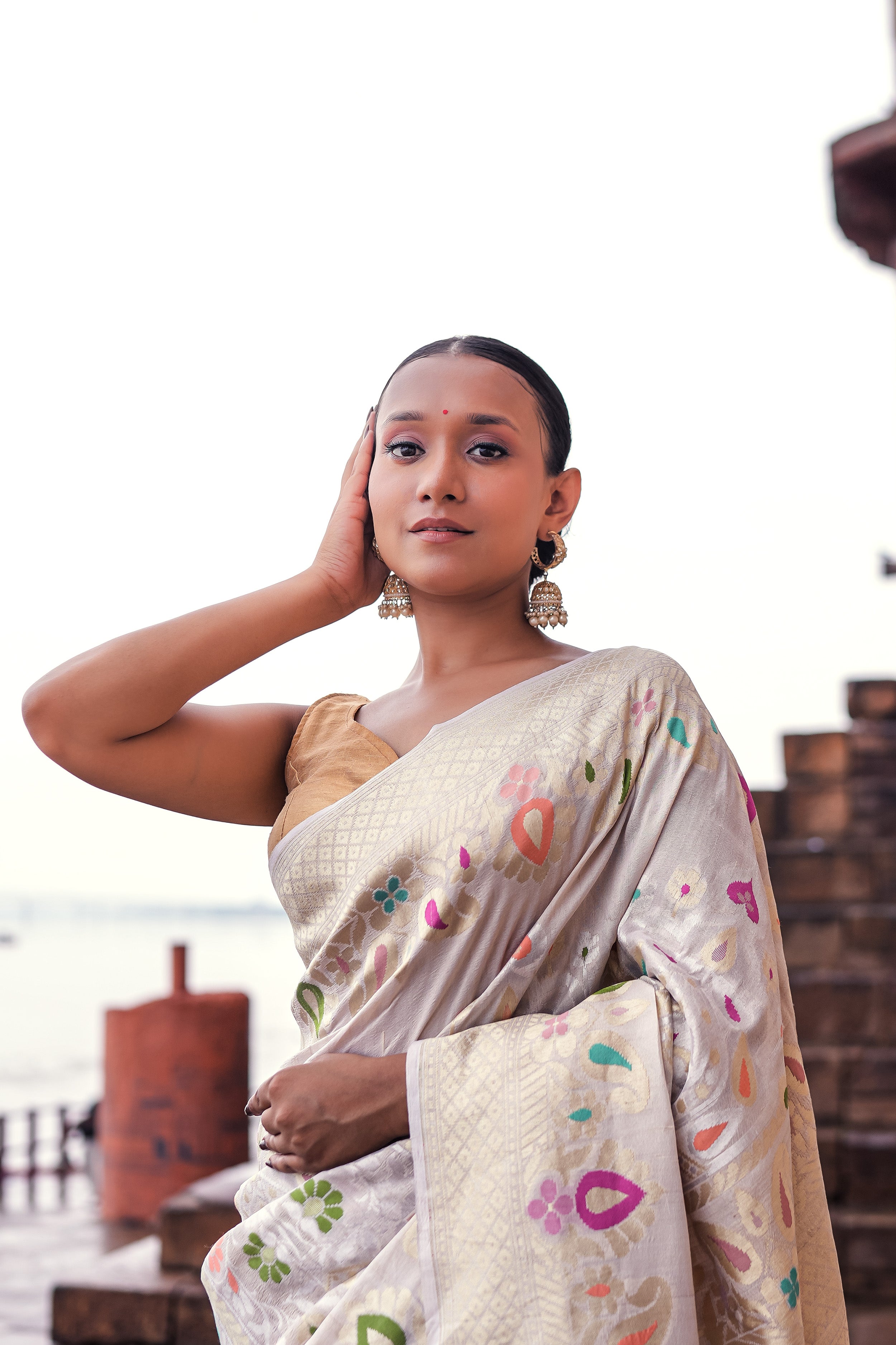 Banarasi Tussar Georgette Saree