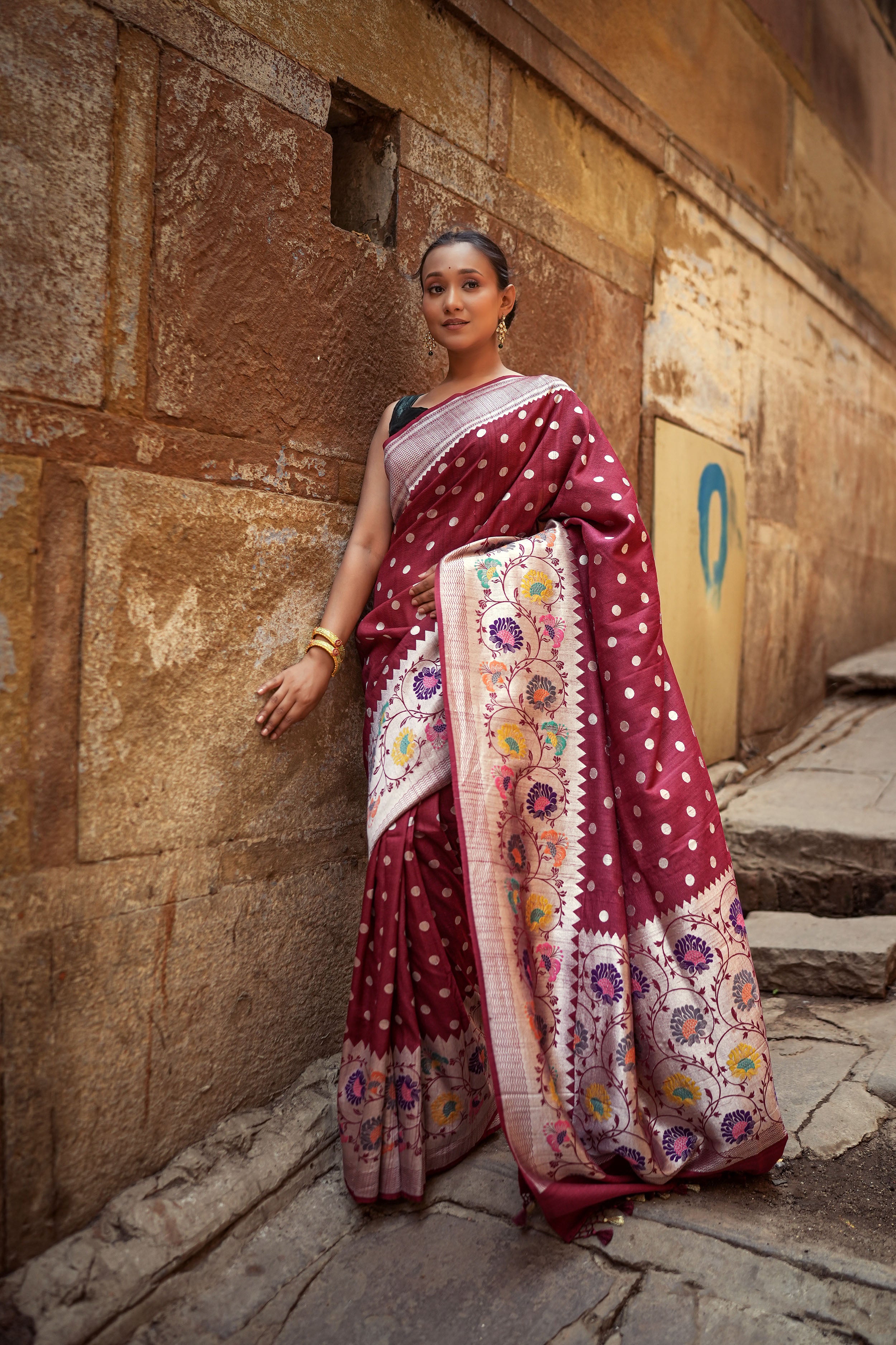 Tussar Georgette Saree