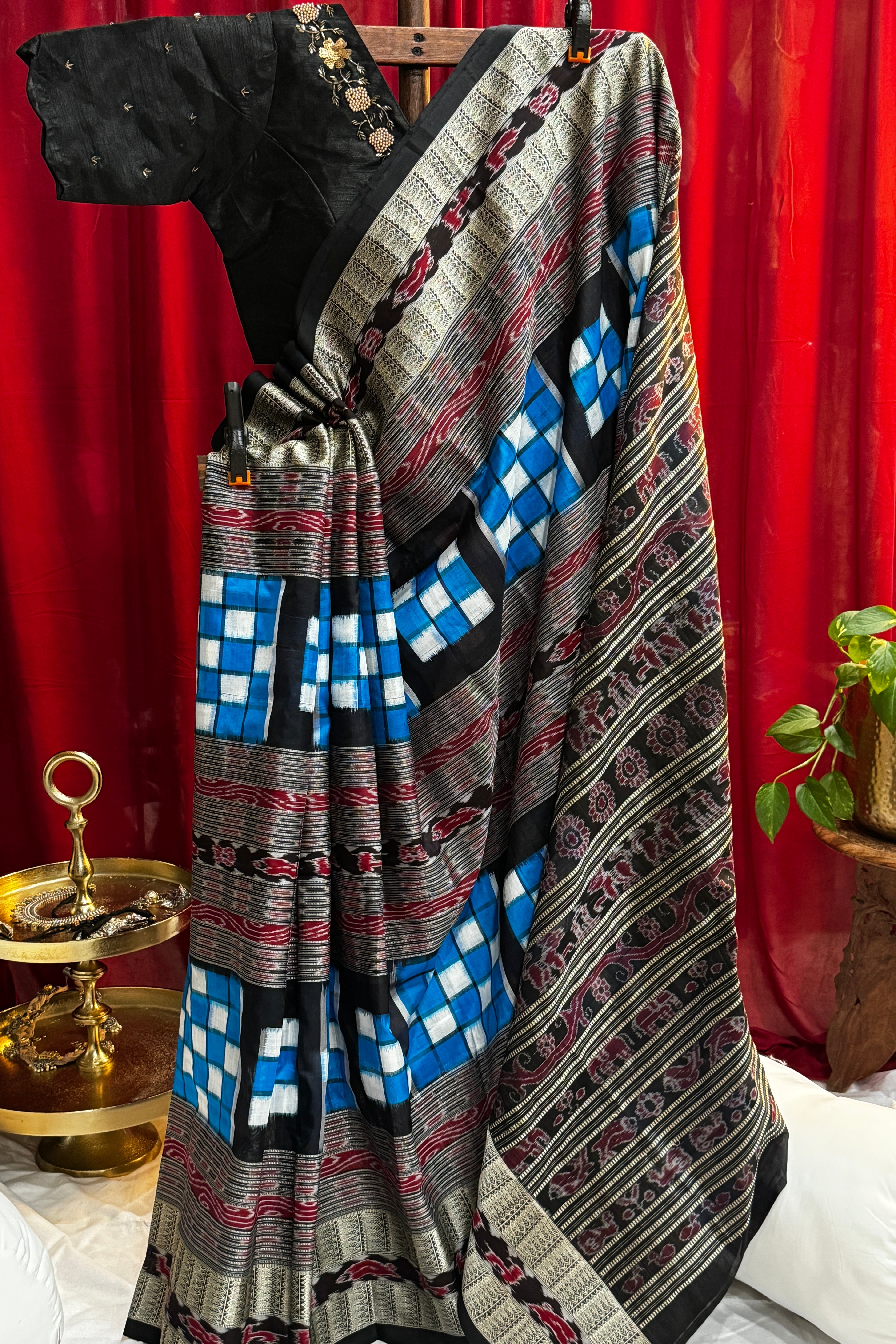 Odisha Bichritrapuri Sambalpuri Silk Handloom Saree