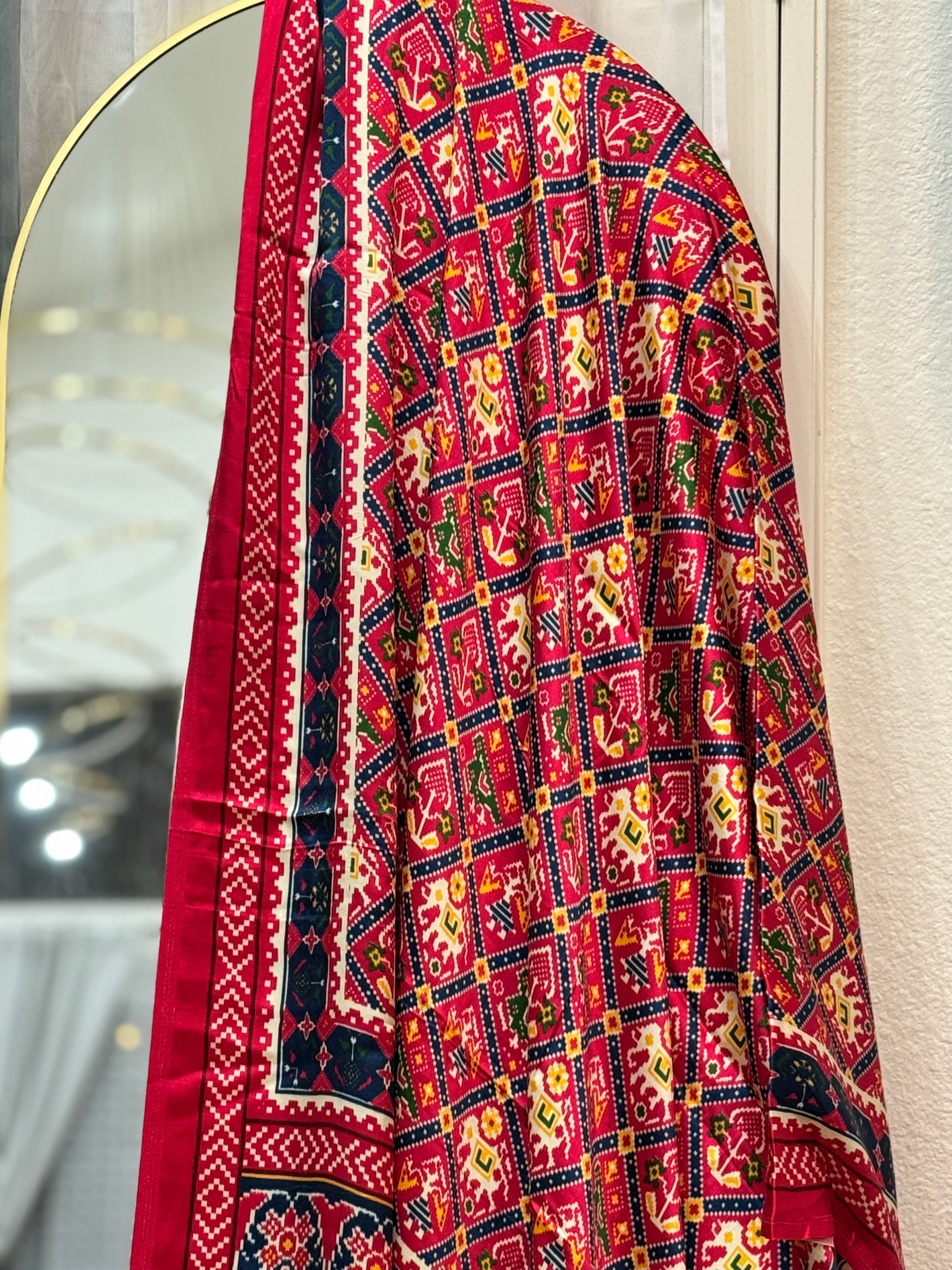 Gajji Silk dupatta - blue