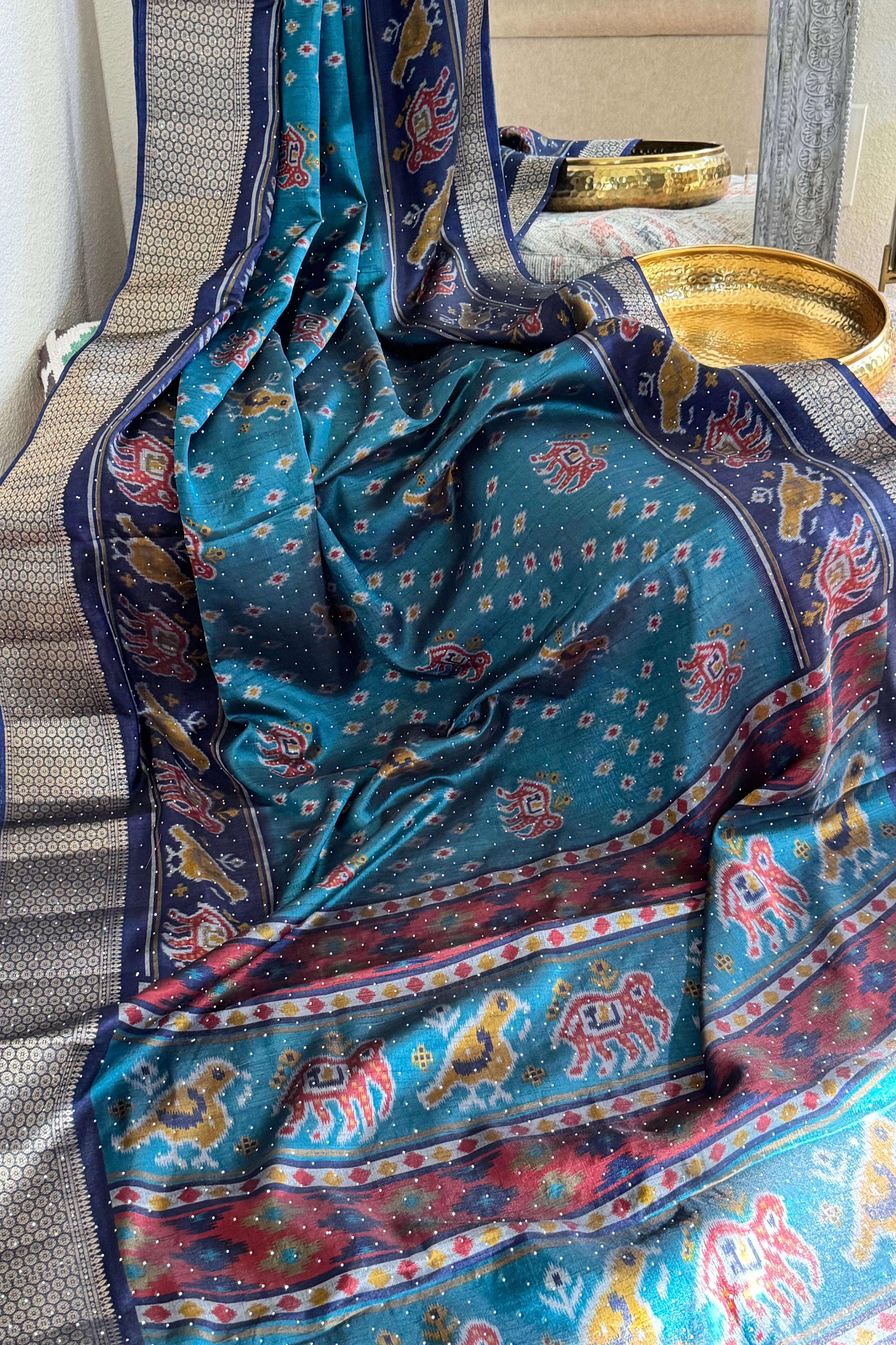 Satin Soft silk Printed saree