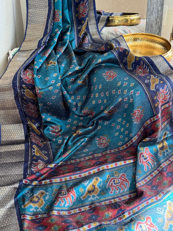 Satin Soft silk Printed saree