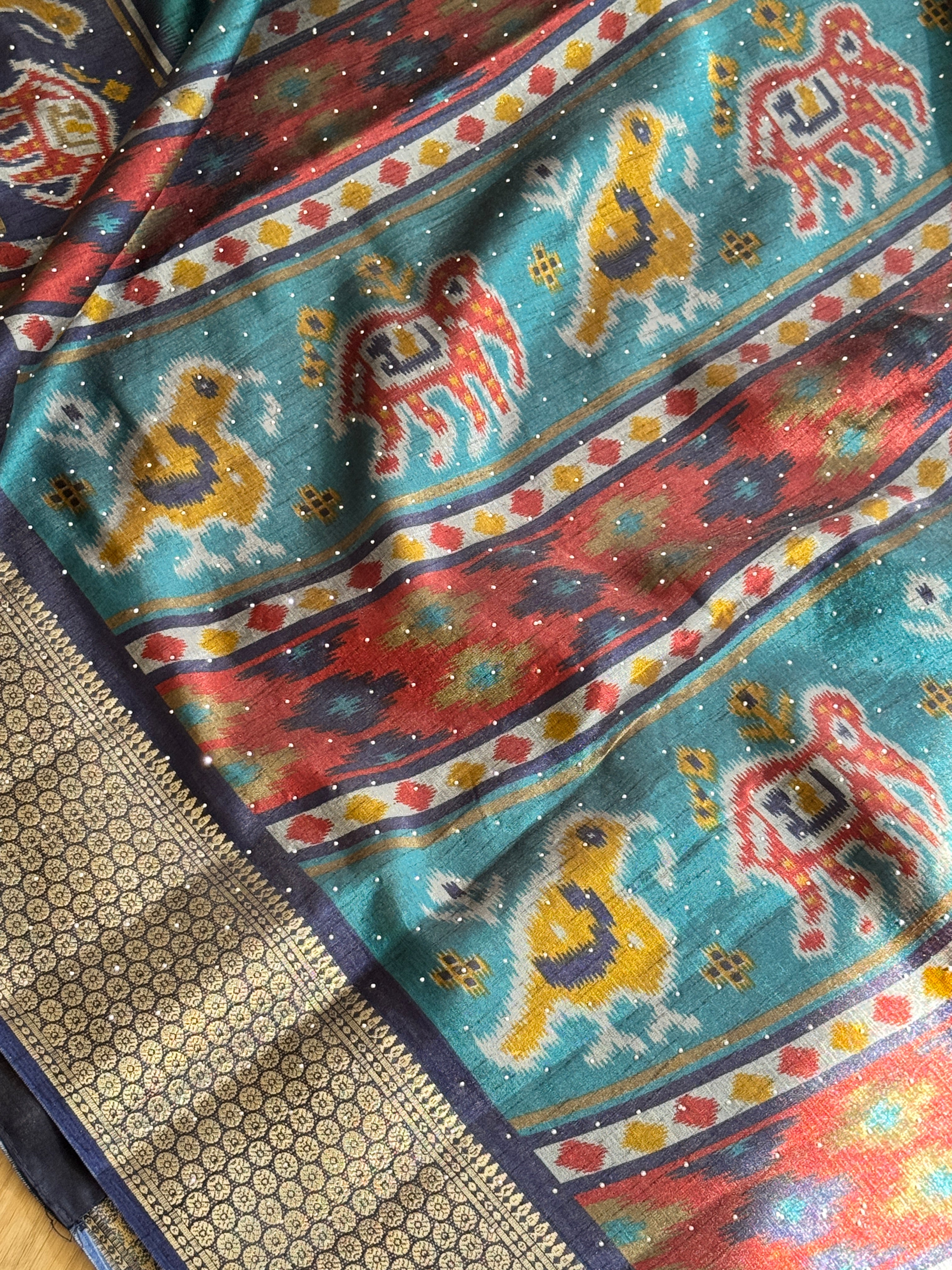 Satin Soft silk Printed saree