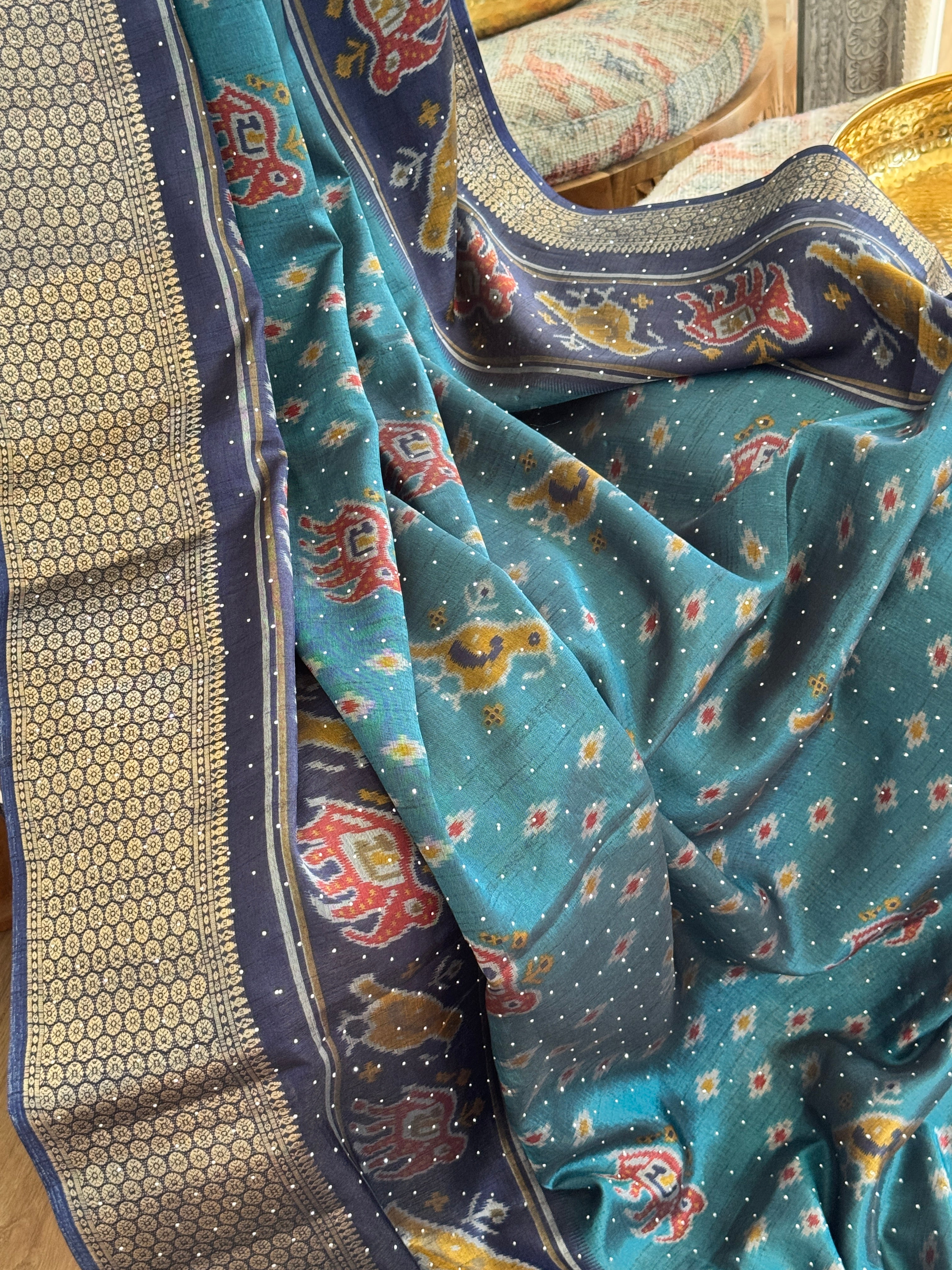 Satin Soft silk Printed saree