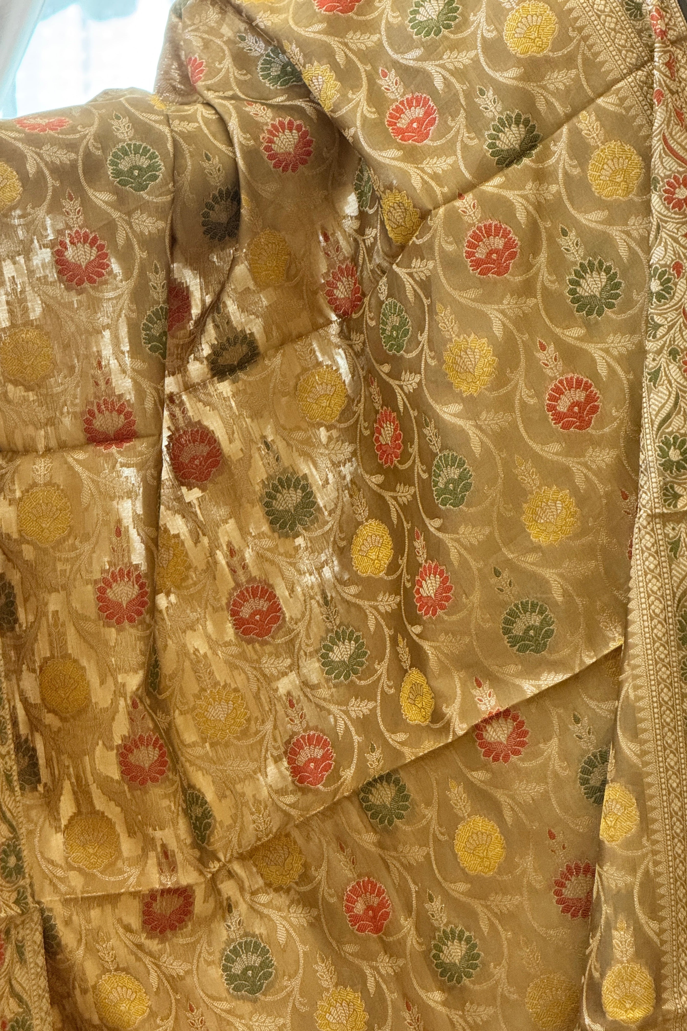 Banarasi Jama Work dupatta - beige