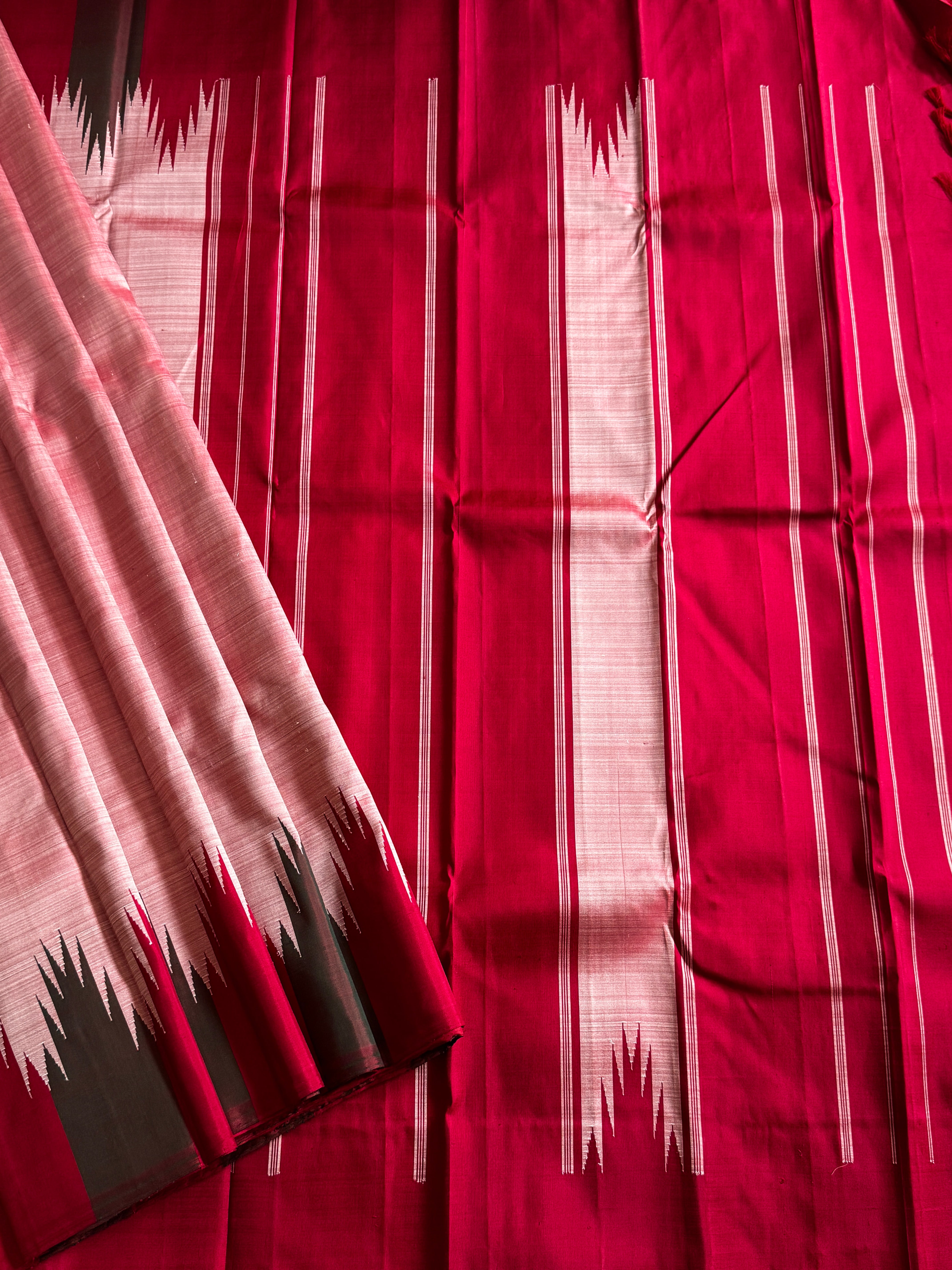 Kanjeevaram Pure silk handloom saree - peach