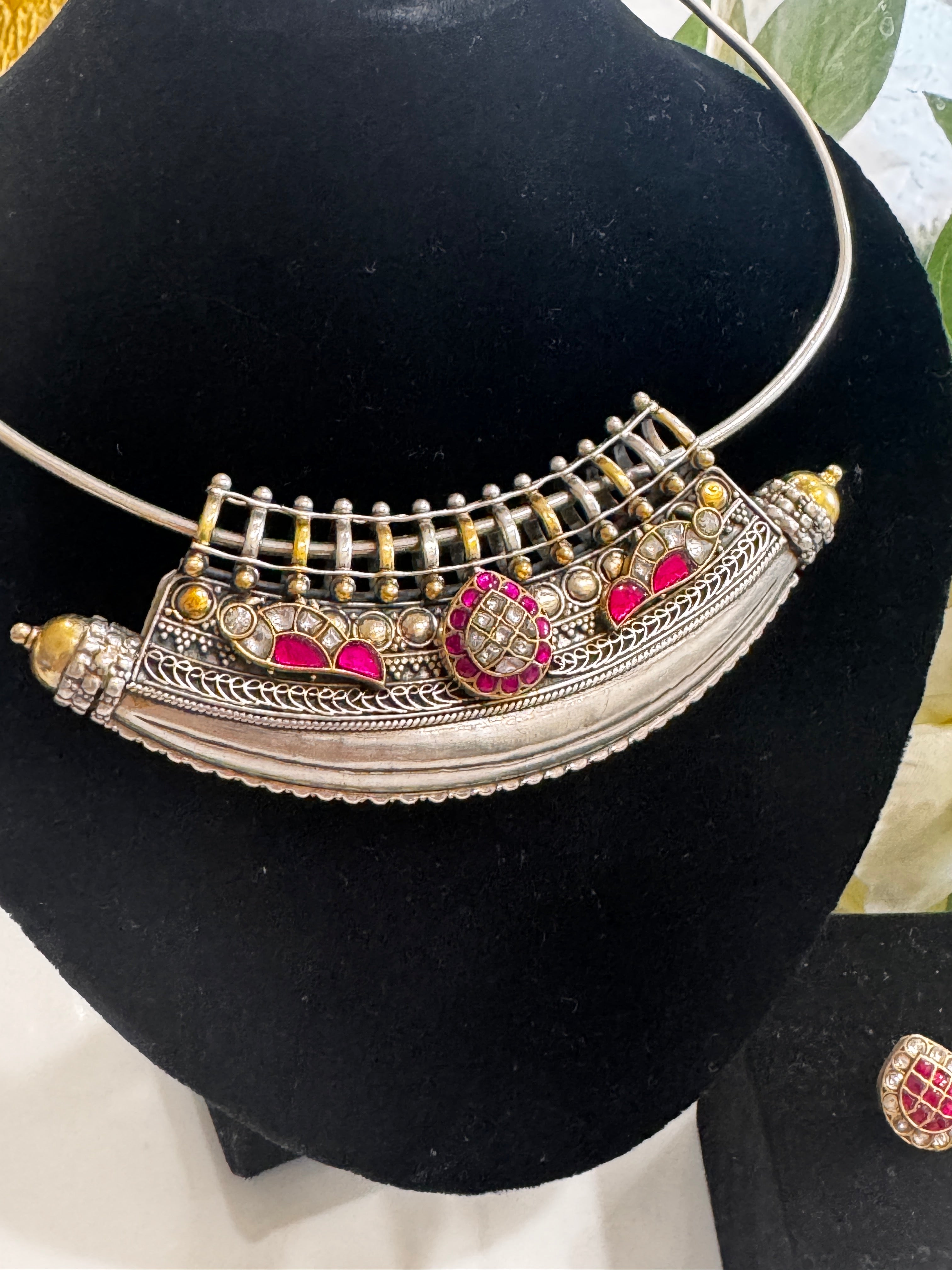 92.5 Silver Dual Tone Fusion Necklace