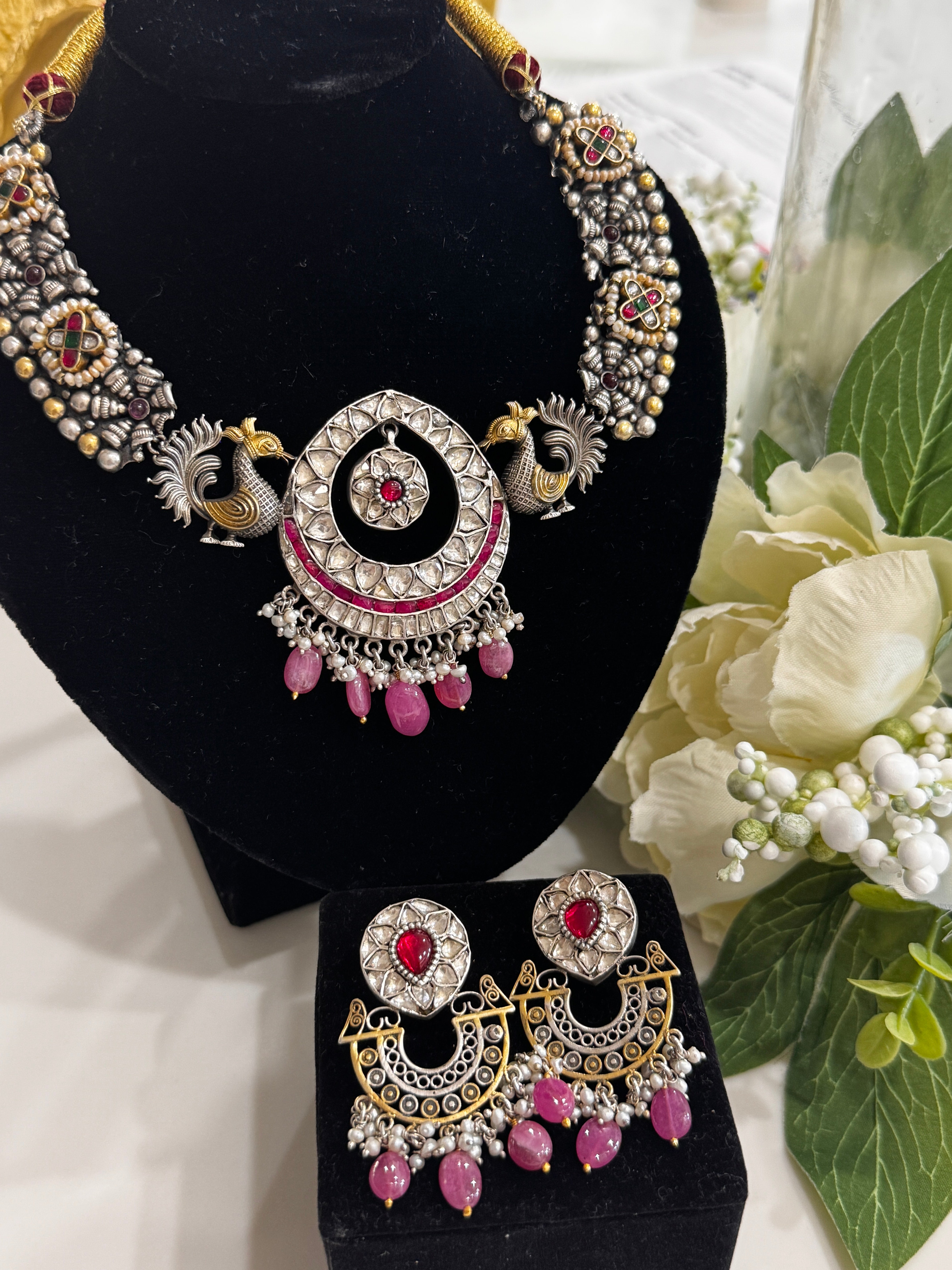 92.5 Silver Dual Tone Fusion Necklace