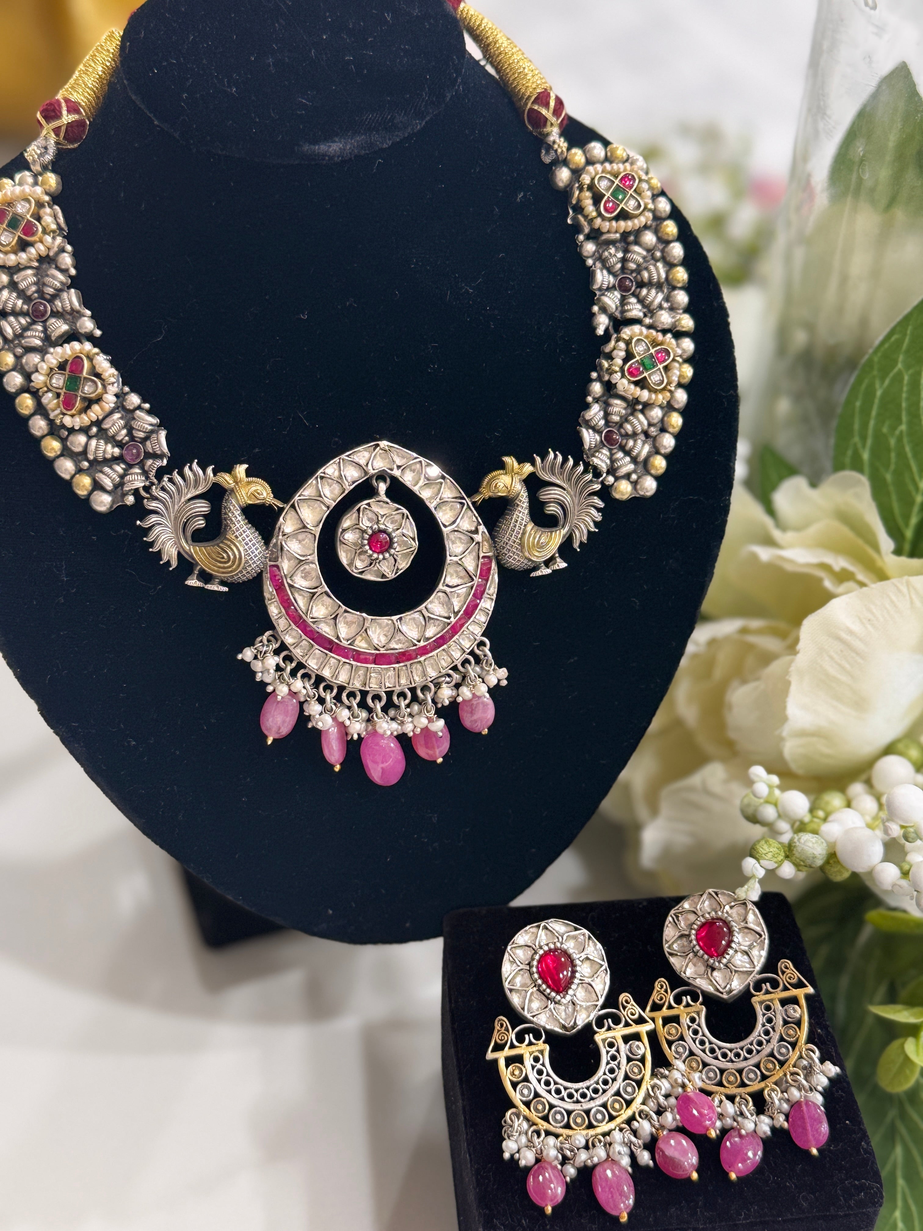 92.5 Silver Dual Tone Fusion Necklace