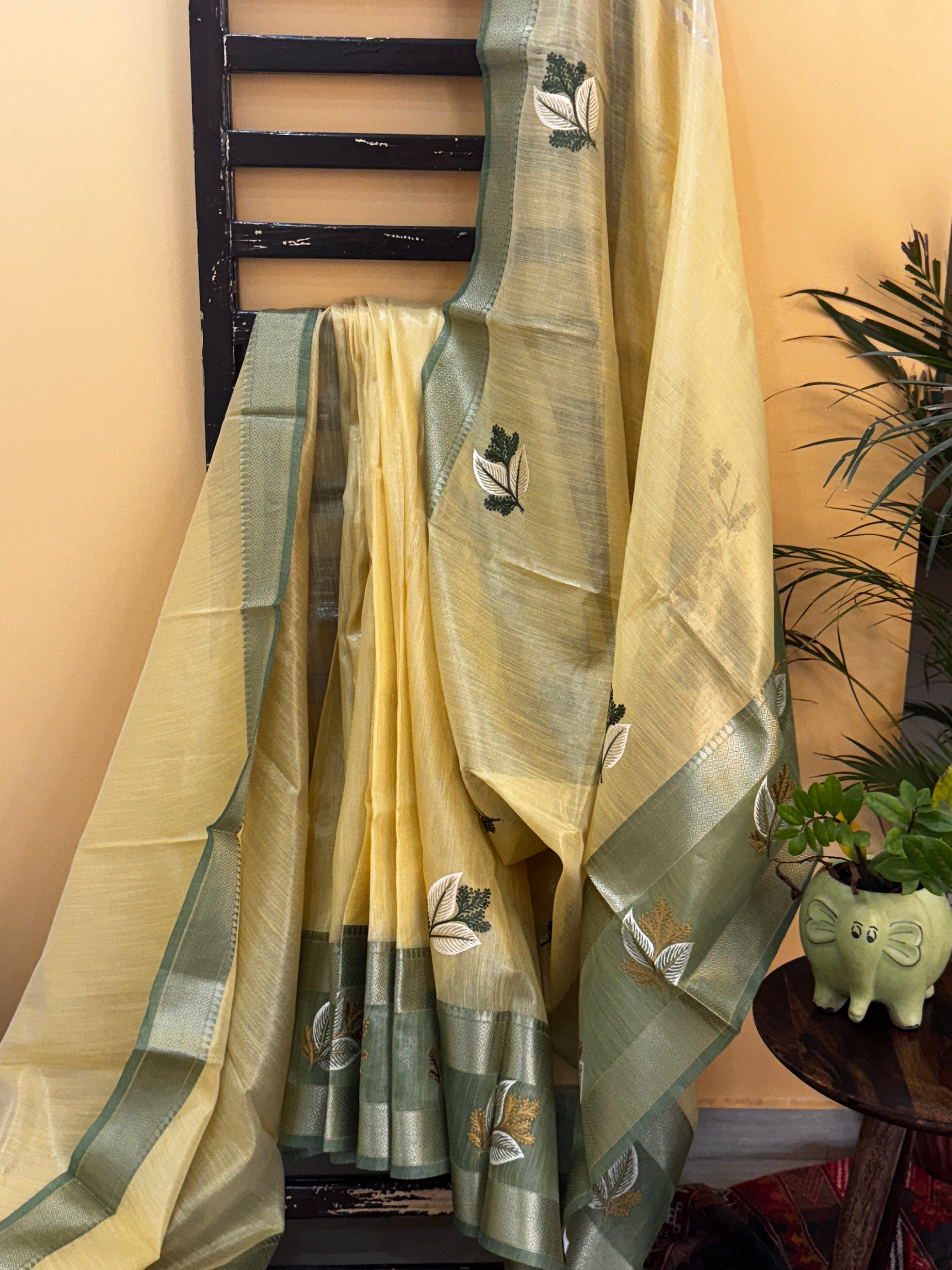 Tissue Silk with Embroidery