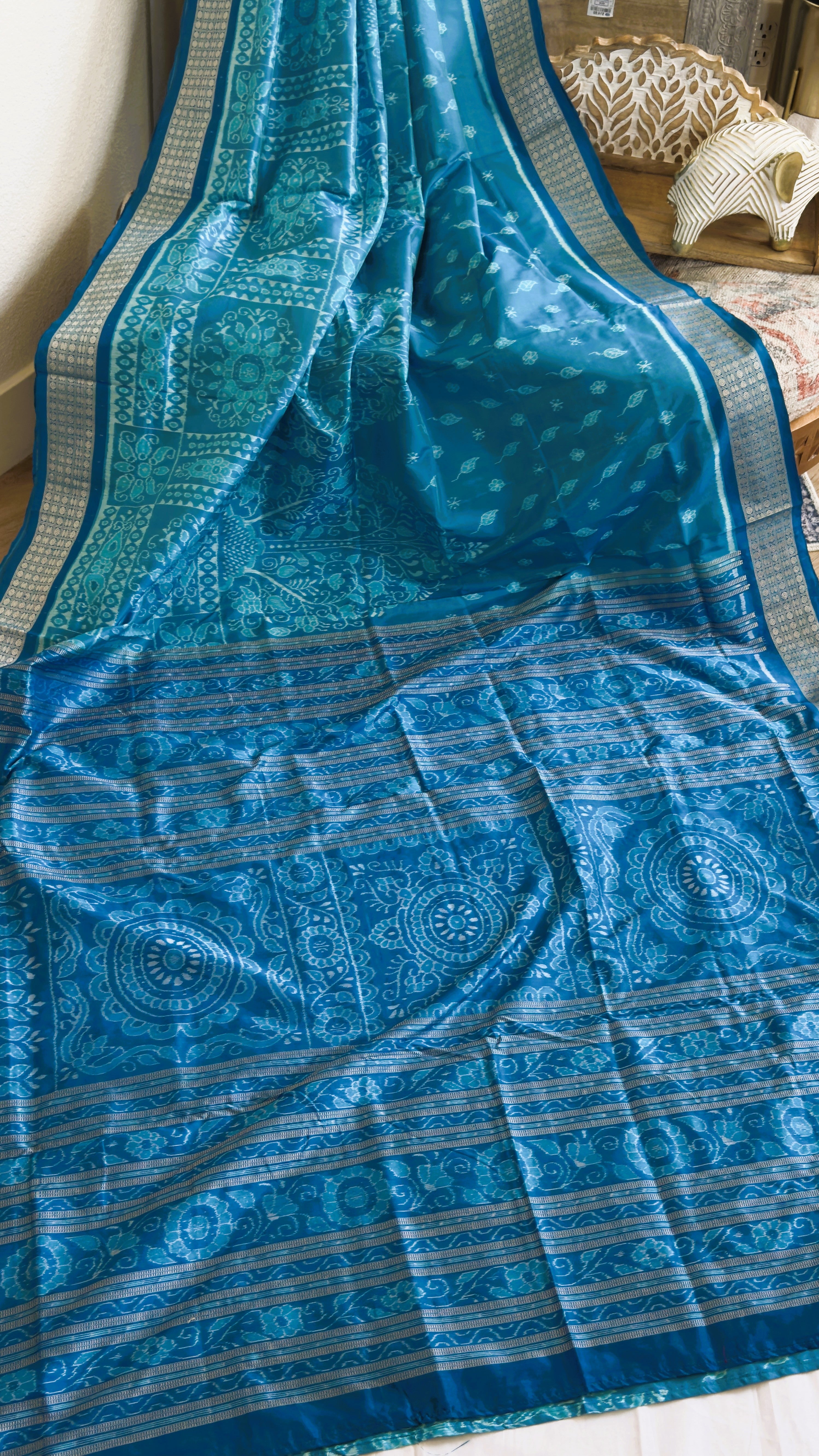 Odisha Full Body Bandha Sambalpuri Silk Handloom Saree