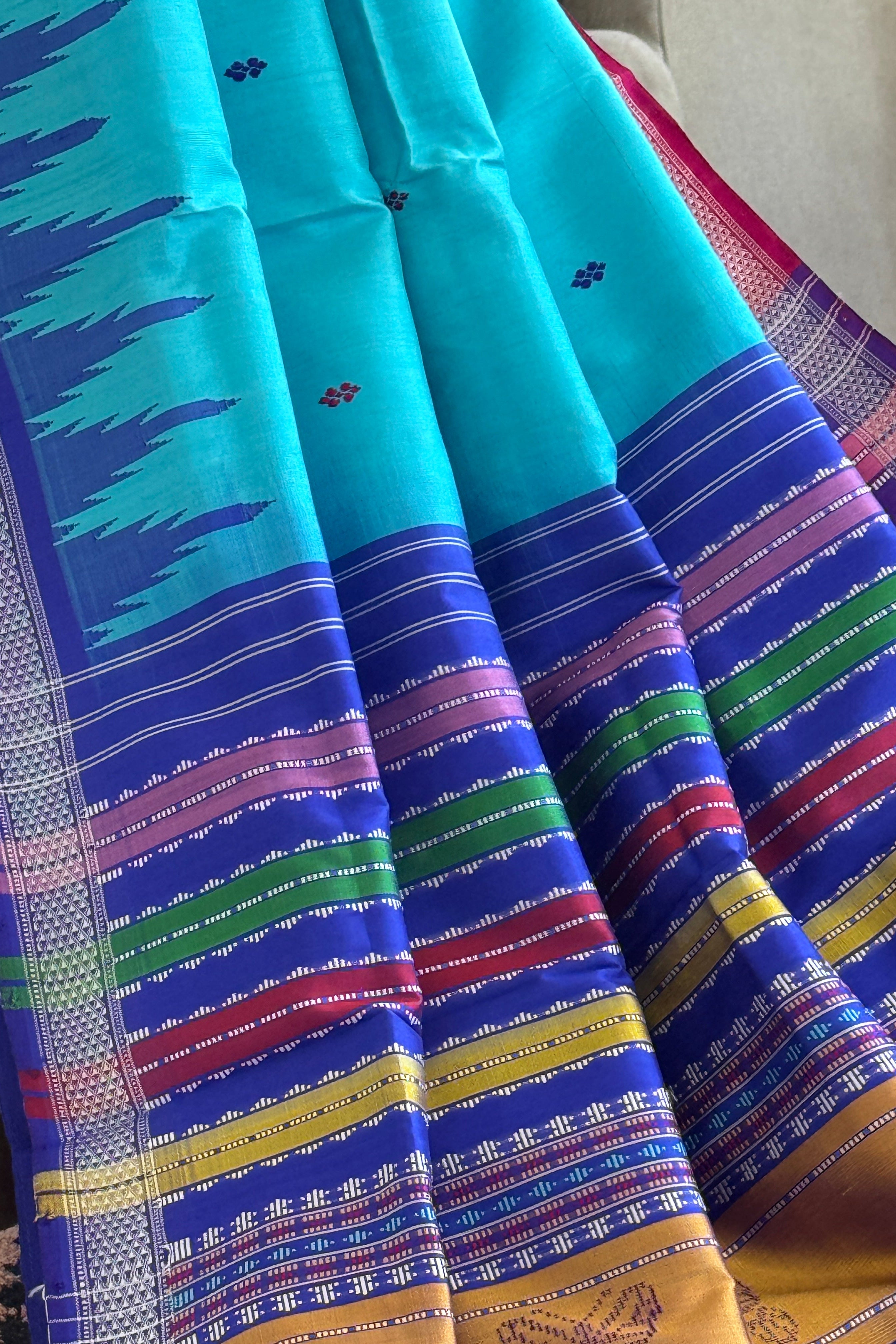 Berhampuri Double Pallu Odisha Handloom Saree