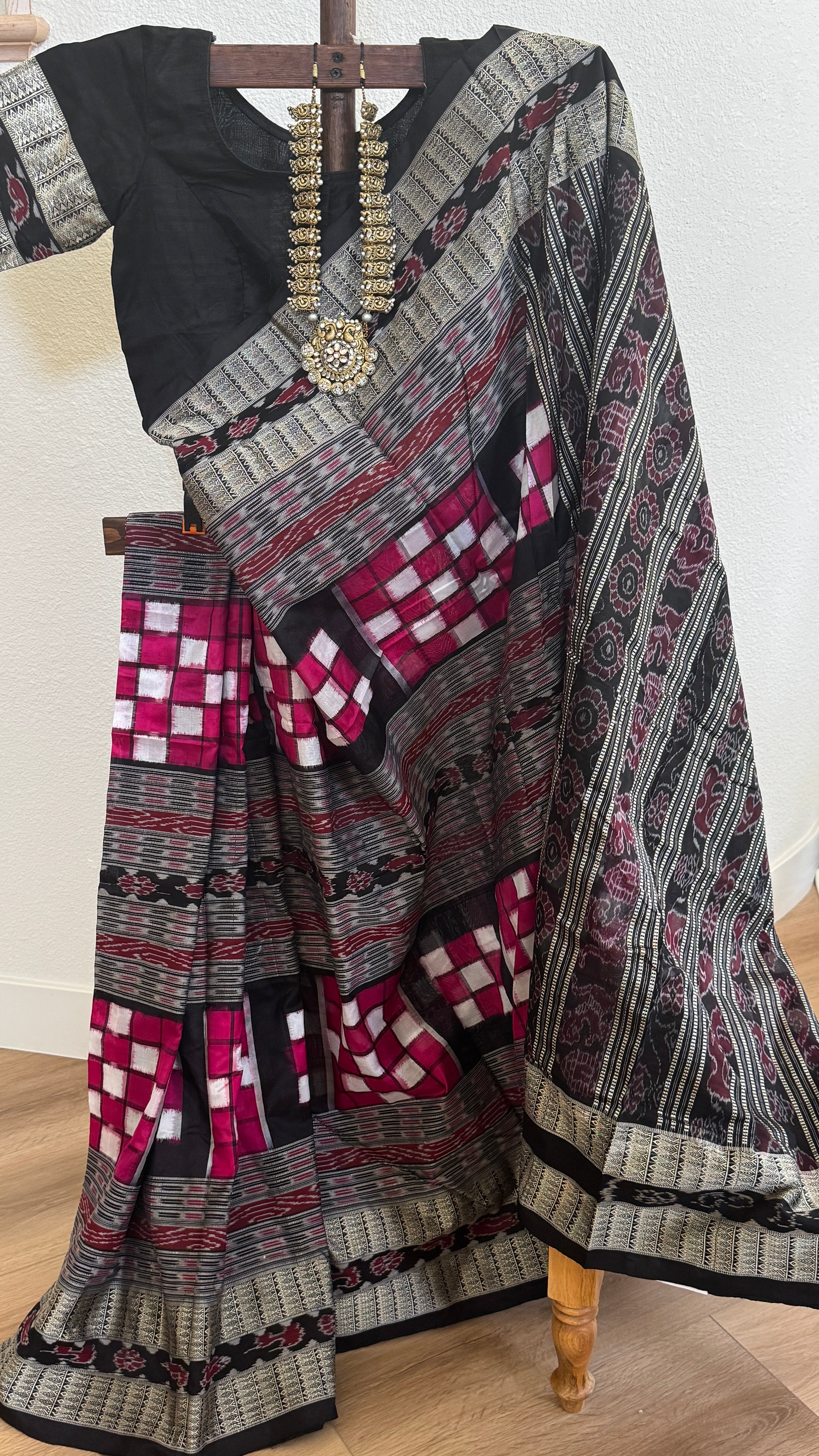 Odisha Bichritrapuri Sambalpuri Silk Handloom Saree