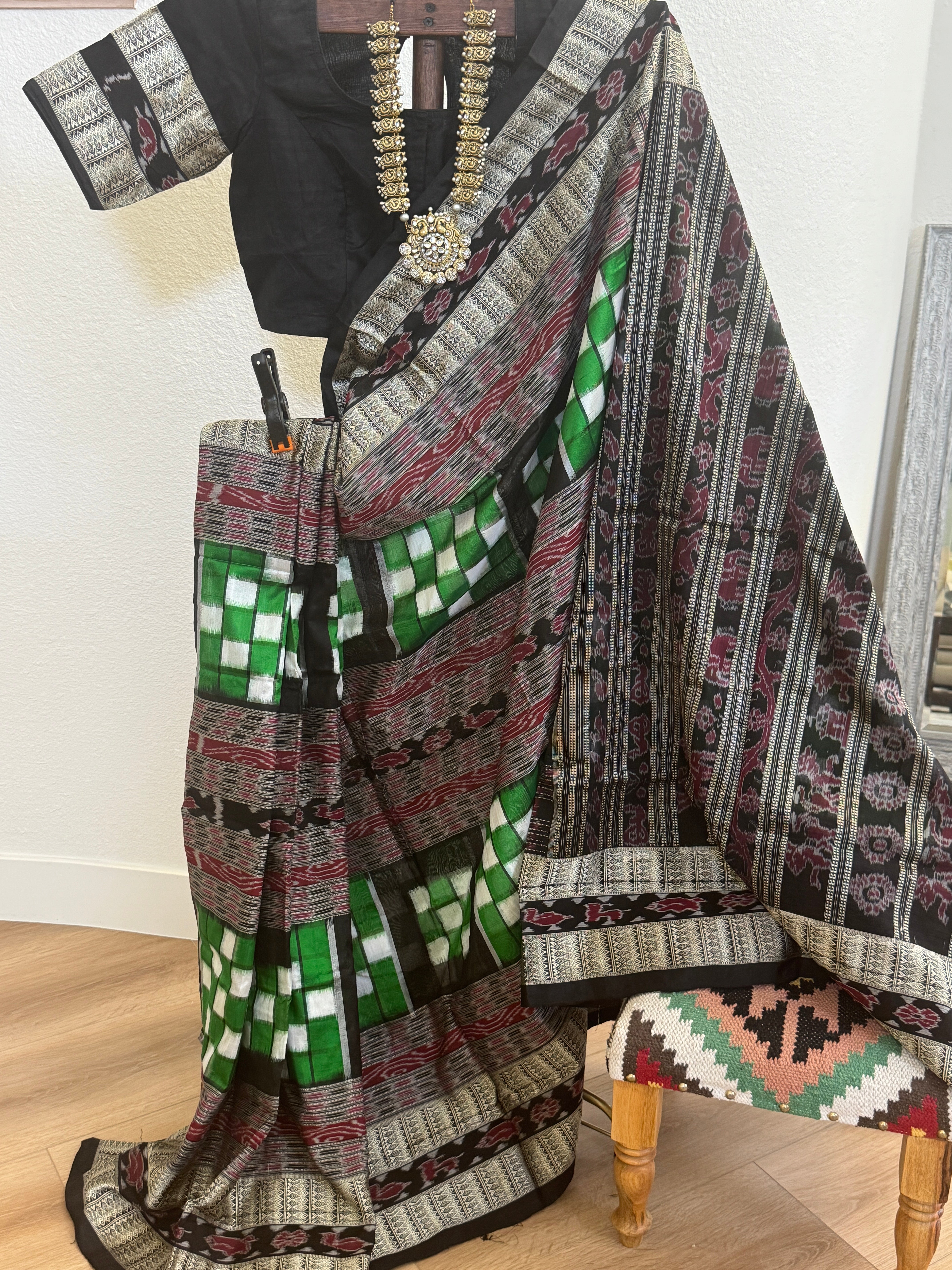 Odisha Bichritrapuri Sambalpuri Silk Handloom Saree