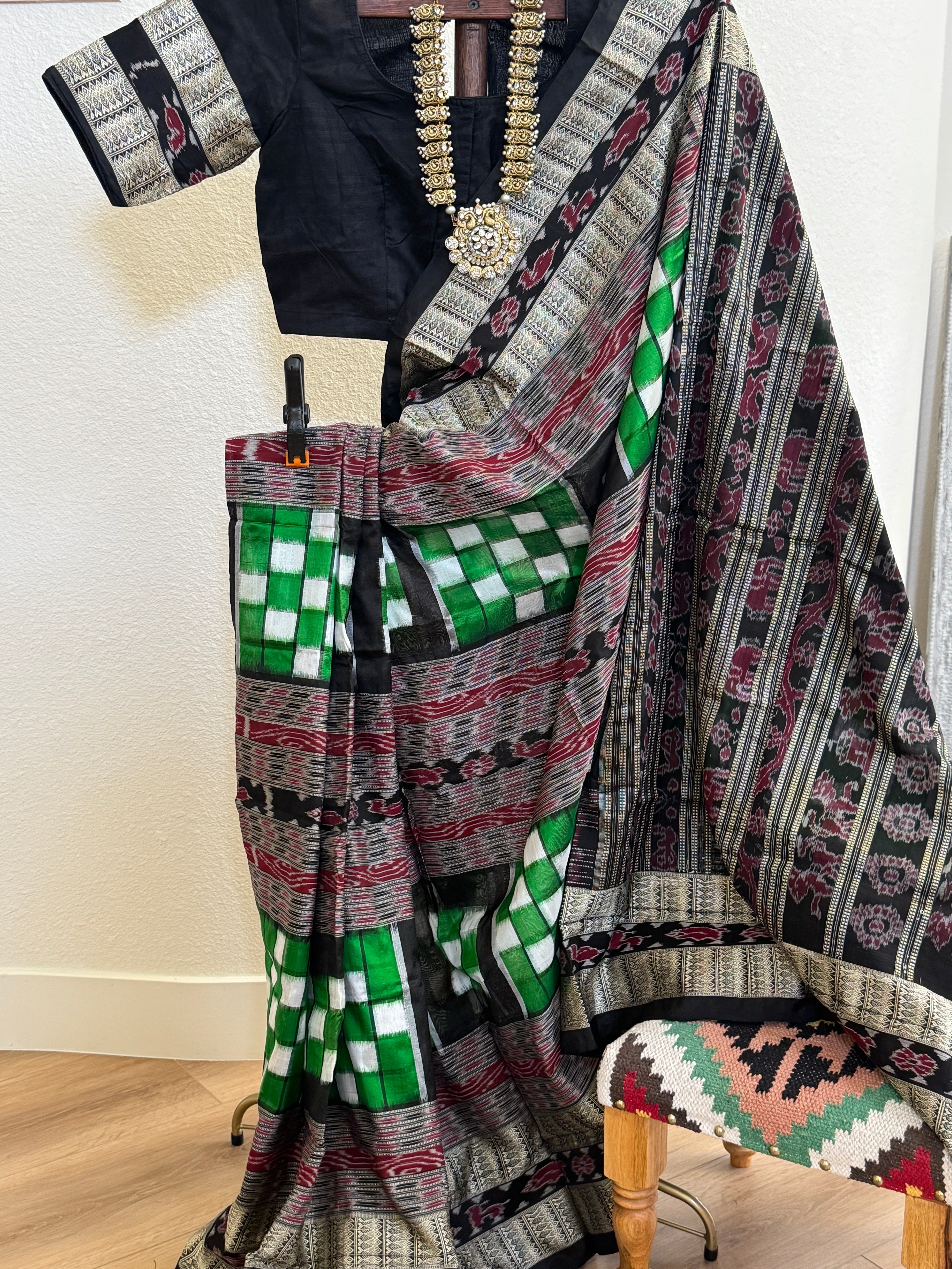 Odisha Bichritrapuri Sambalpuri Silk Handloom Saree