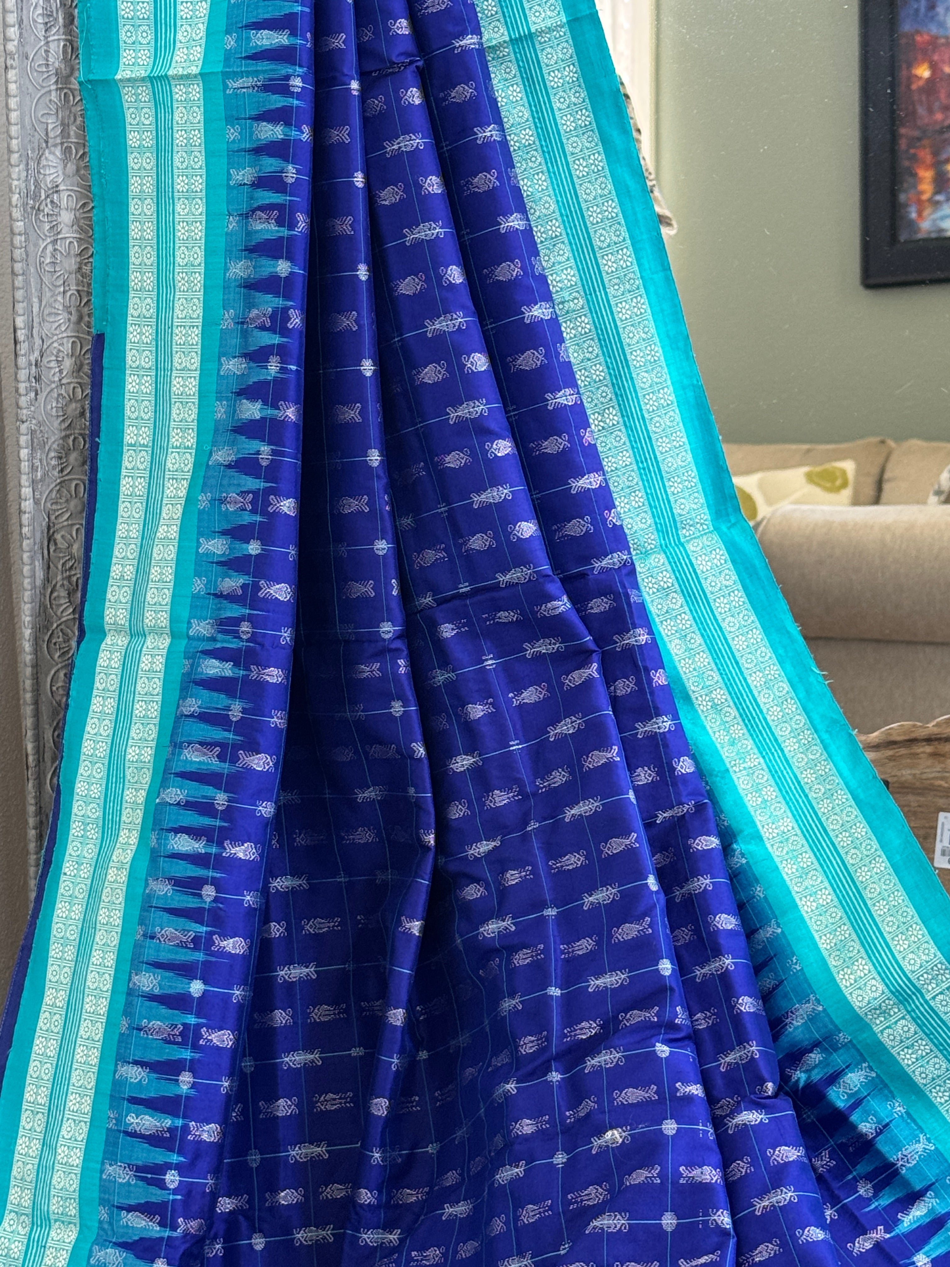 Odisha Hazar Butta Mulberry Silk Handloom Saree