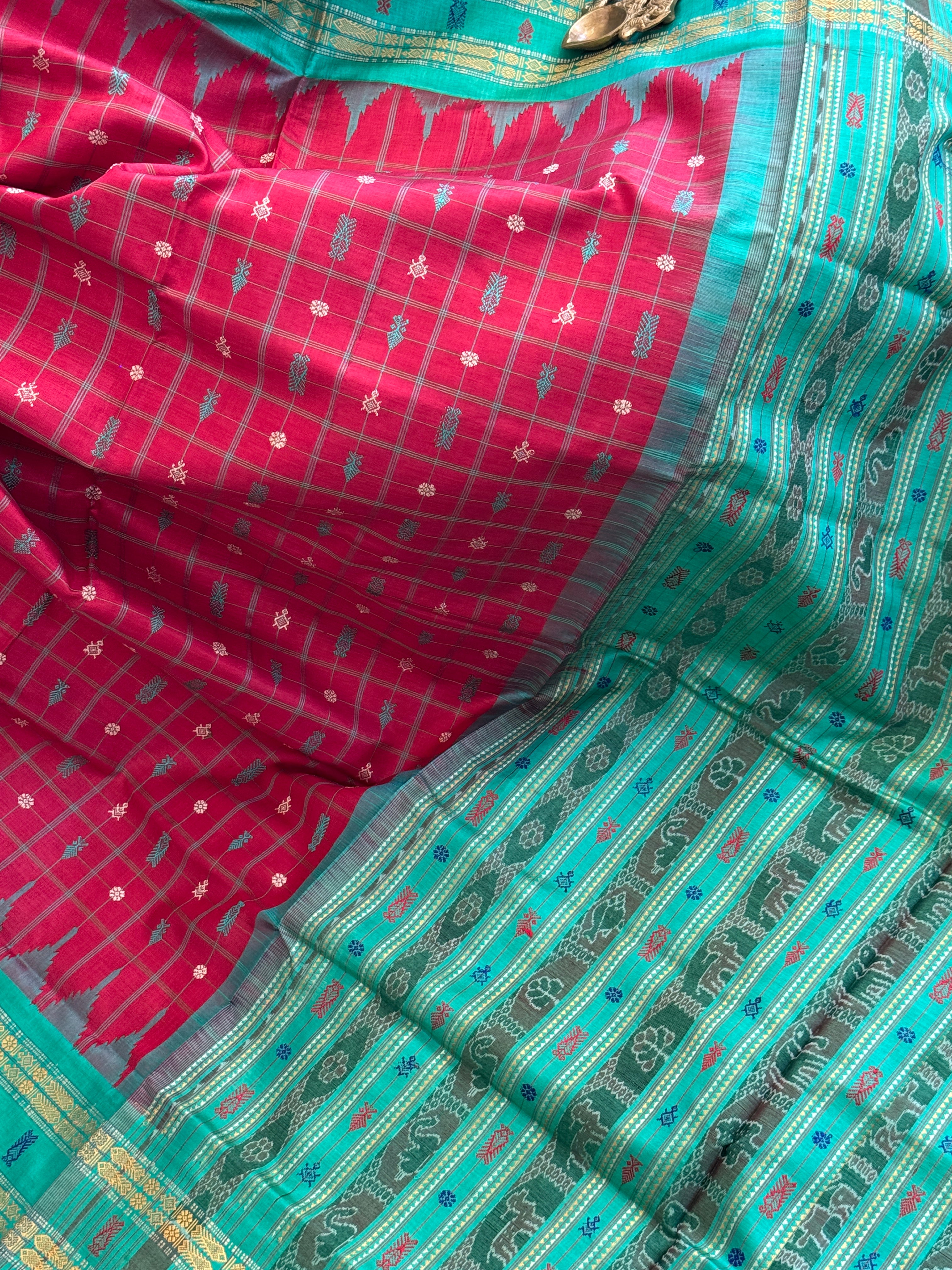 Odisha Hazar Butta Tussar Mulberry Silk Handloom Saree