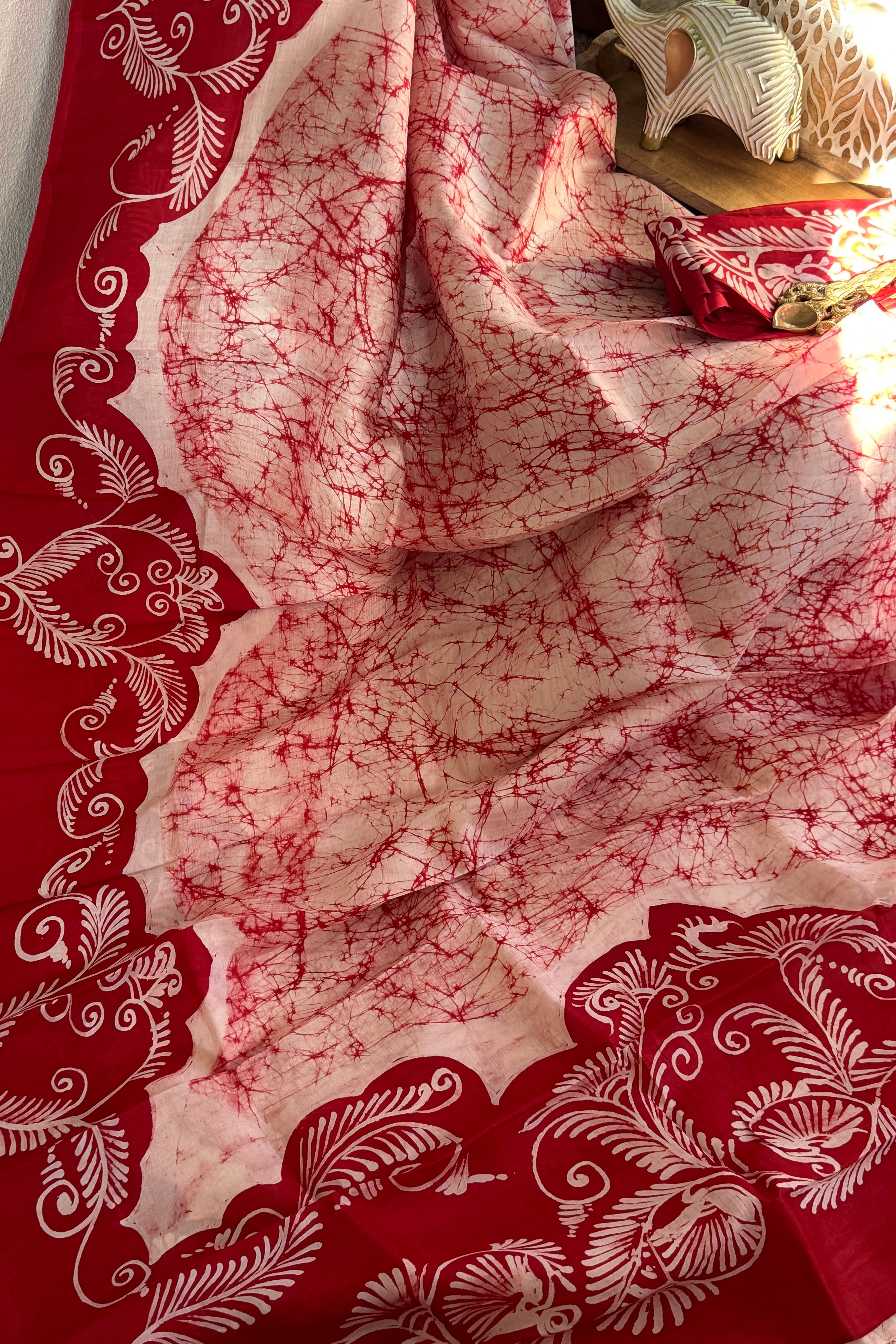 Hand Batik Pure Silk Saree